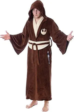 INTIMO Star Wars Obi-Wan Kenobi Jedi Fleece Robe for Adults