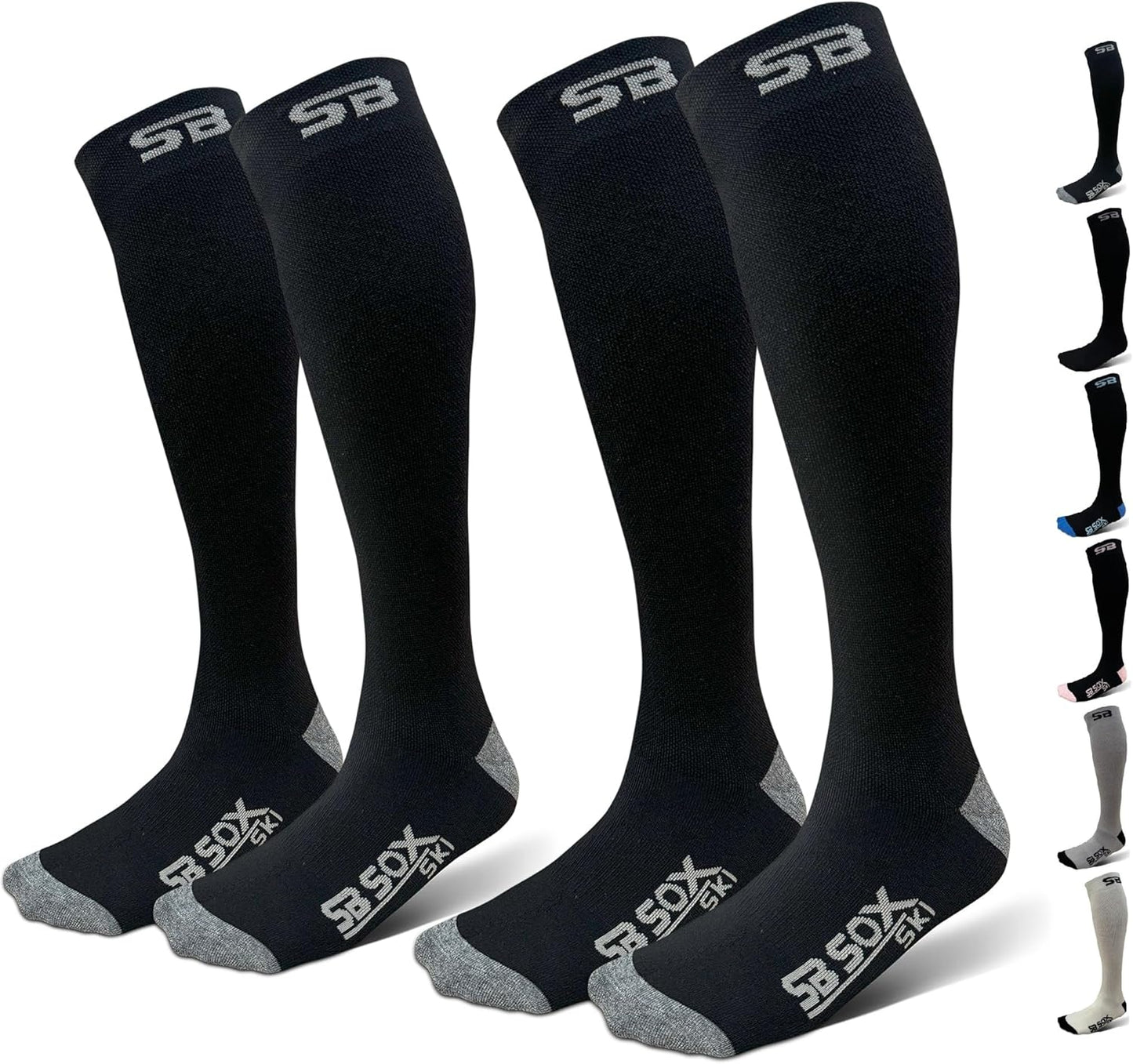 SB SOX Merino Wool Thermal Ski Socks - All-Day Warmth