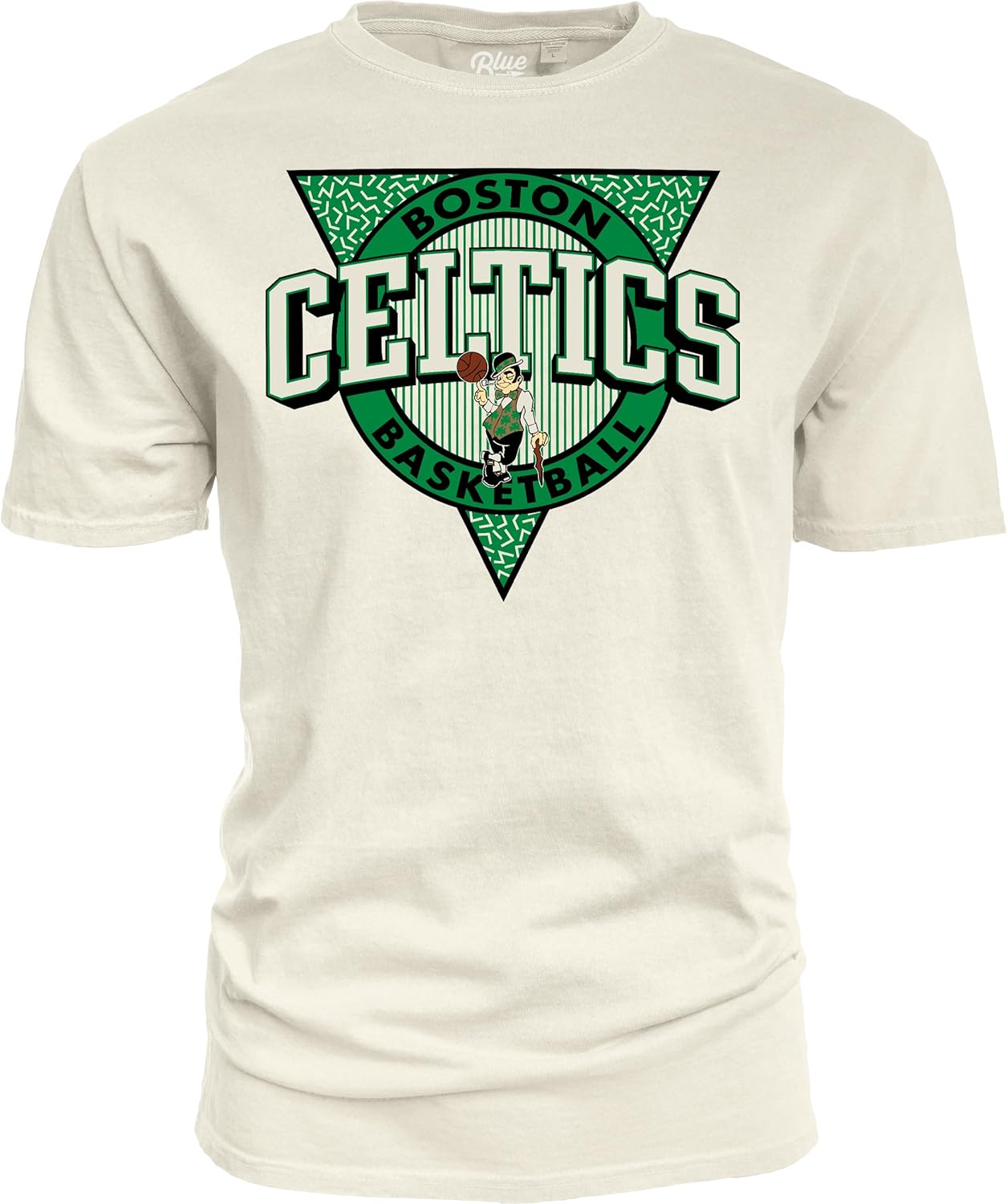 Boston Celtics T-Shirt Ringspun Triblock Ivory for Fans