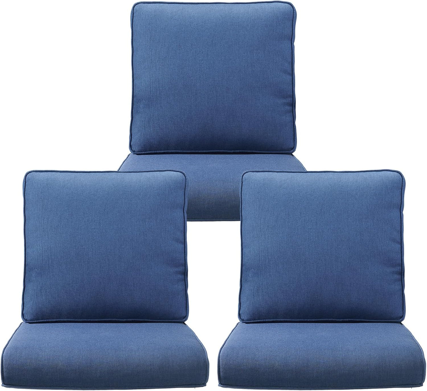 Outdoor Chair Cushions 3 Packs for Patio Glider Rocking Chairs