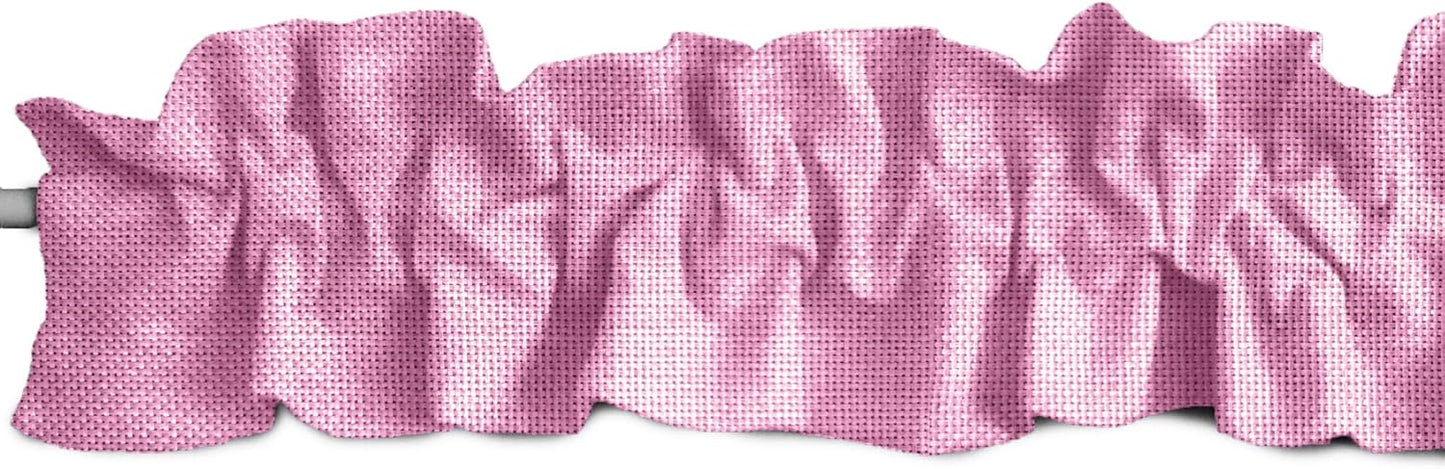 Faux Burlap Sleeve Topper Window Valance for Home Decor