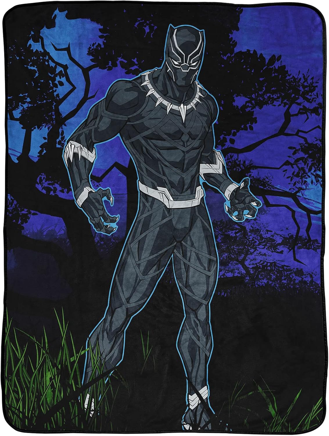 Marvel Black Panther Legend Throw Blanket for Kids Bedding