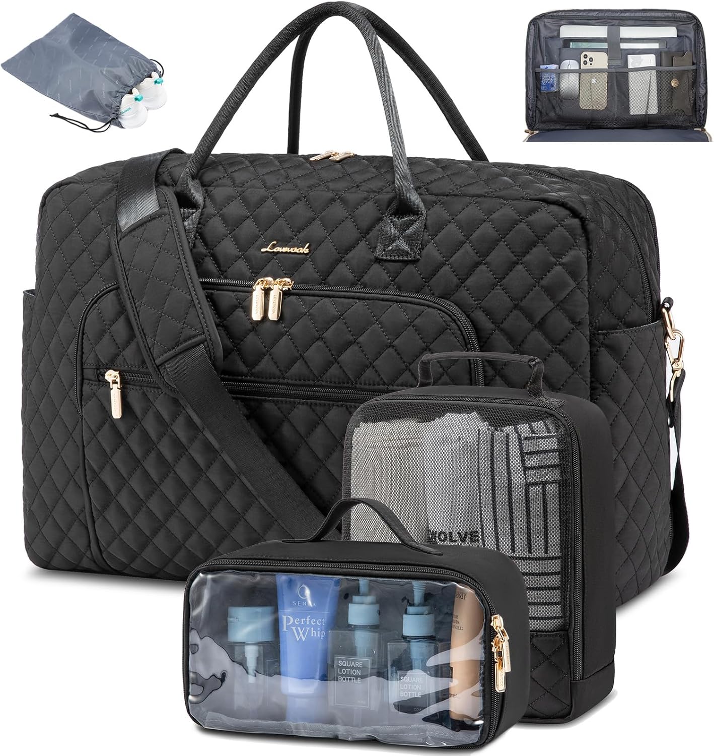 LOVEVOOK Travel Duffle Bag with Laptop Compartment and More