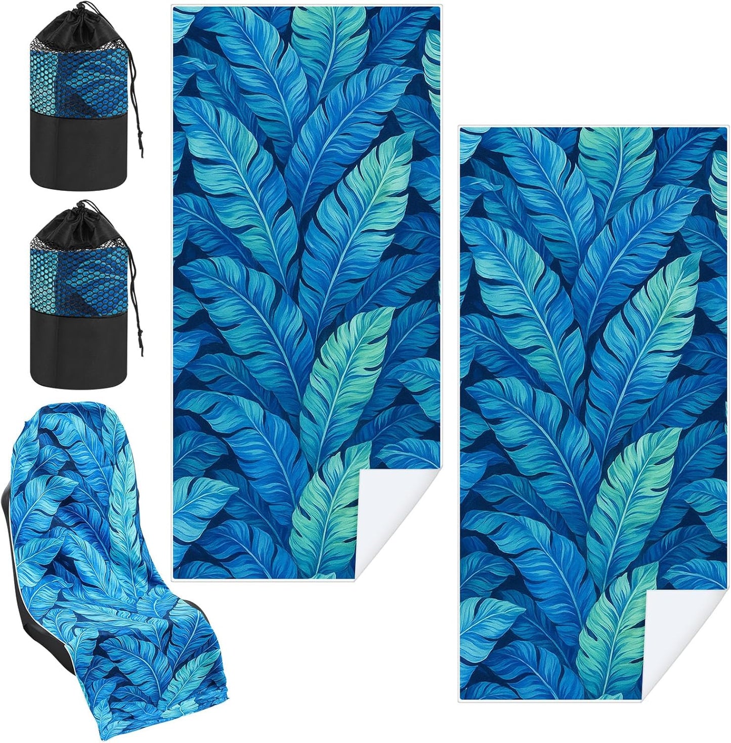 2 Pack Car Seat Towel Covers for Post Workout Sweat Protection