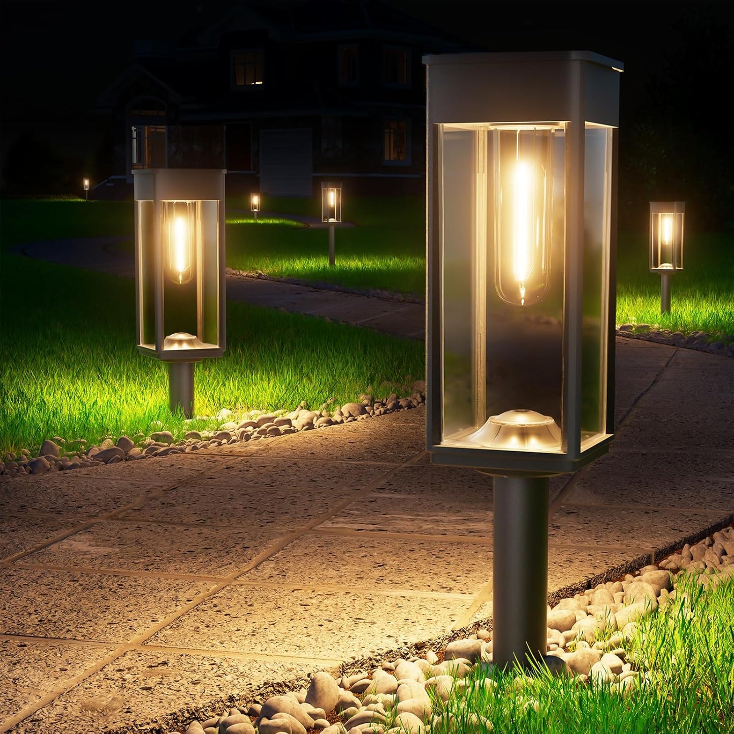 Bright Solar Pathway Lights for Yard and Garden Decoration