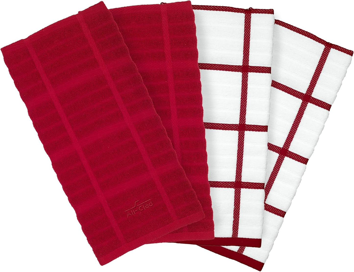 All-Clad Kitchen Towels: Highly Absorbent 100% Cotton 4-Pack