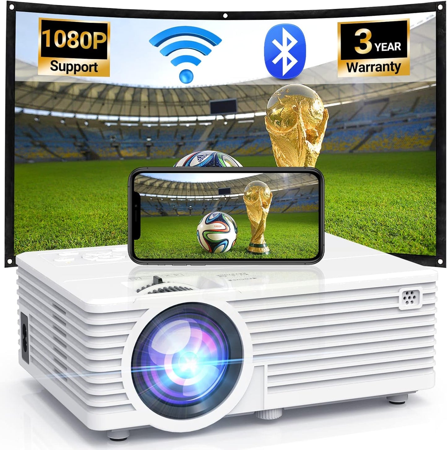 Portable Full HD WiFi Projector - PANSEBA