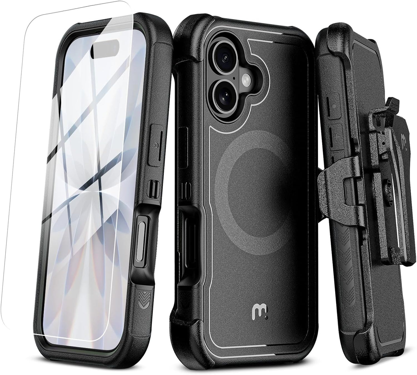 Maverick Series Heavy Duty Case for iPhone 17 with Holster
