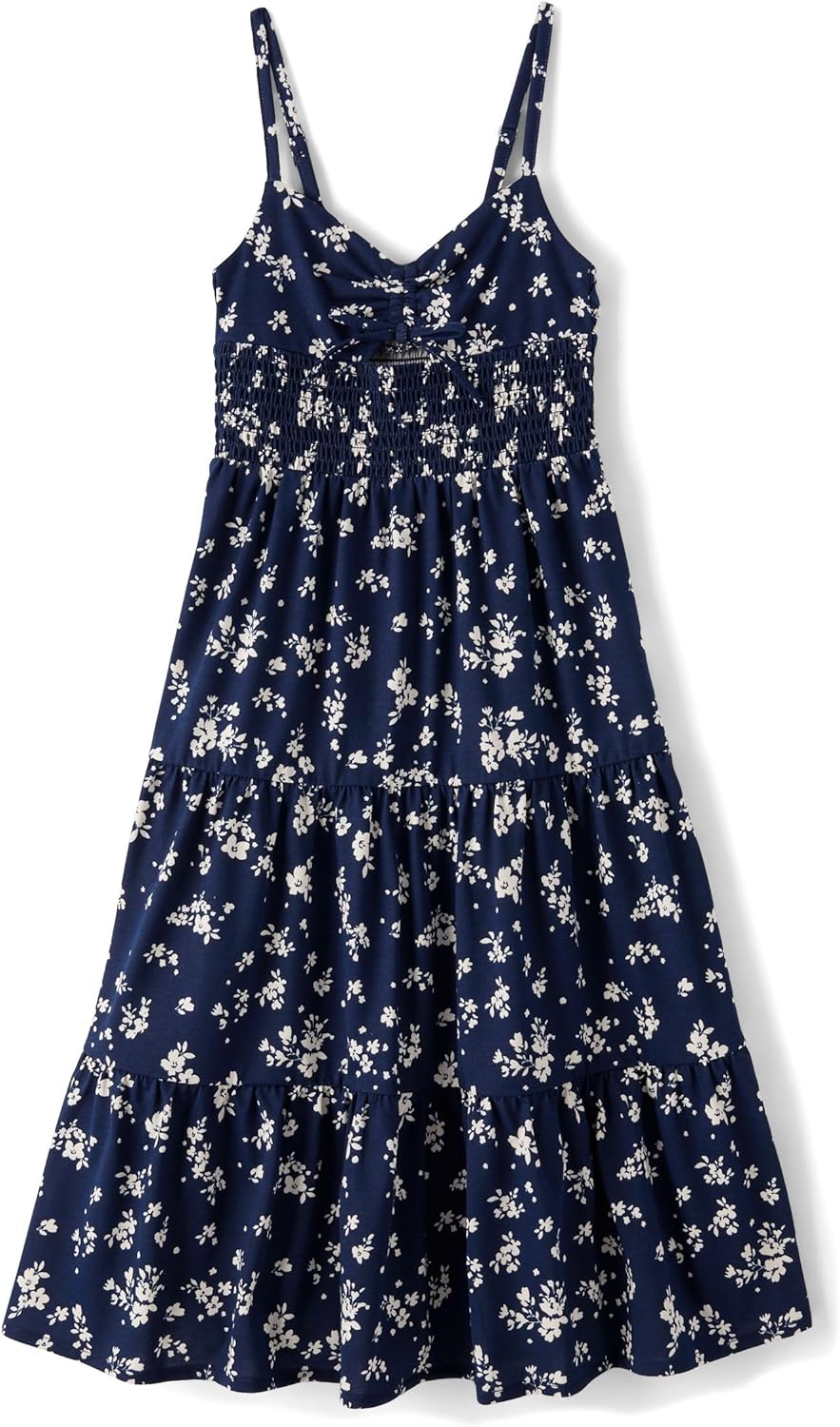 Girls' Casual Sleeveless Tiered Dresses for Stylish Summer Fun