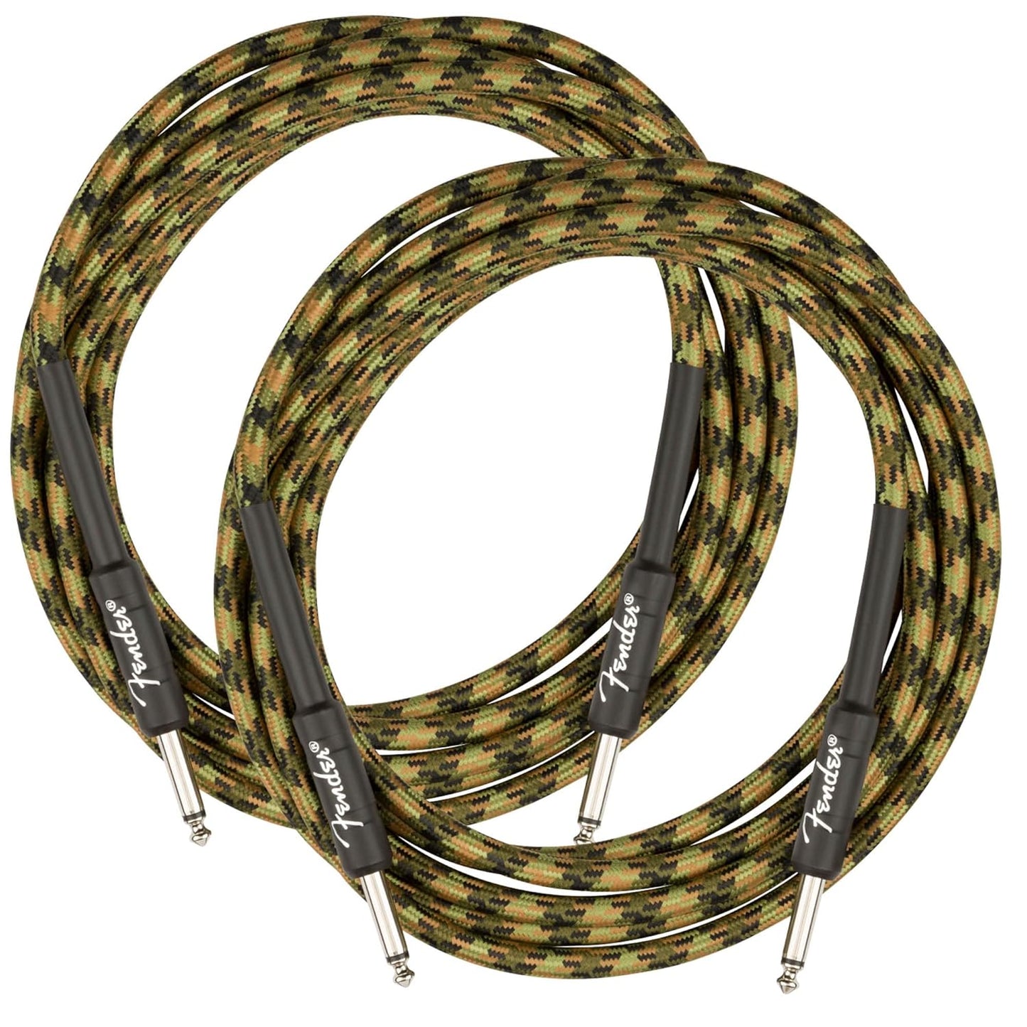 Fender 10-Foot Professional Tweed Instrument Cable - Woodland Camo