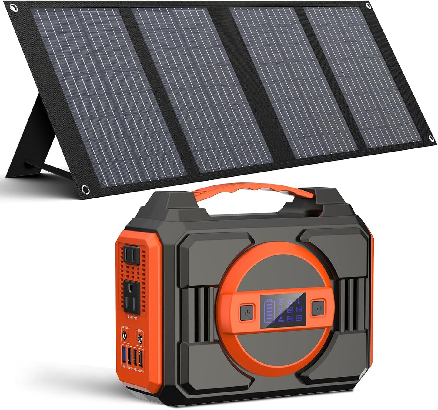 Portable Solar Generator: 300W Power Boost