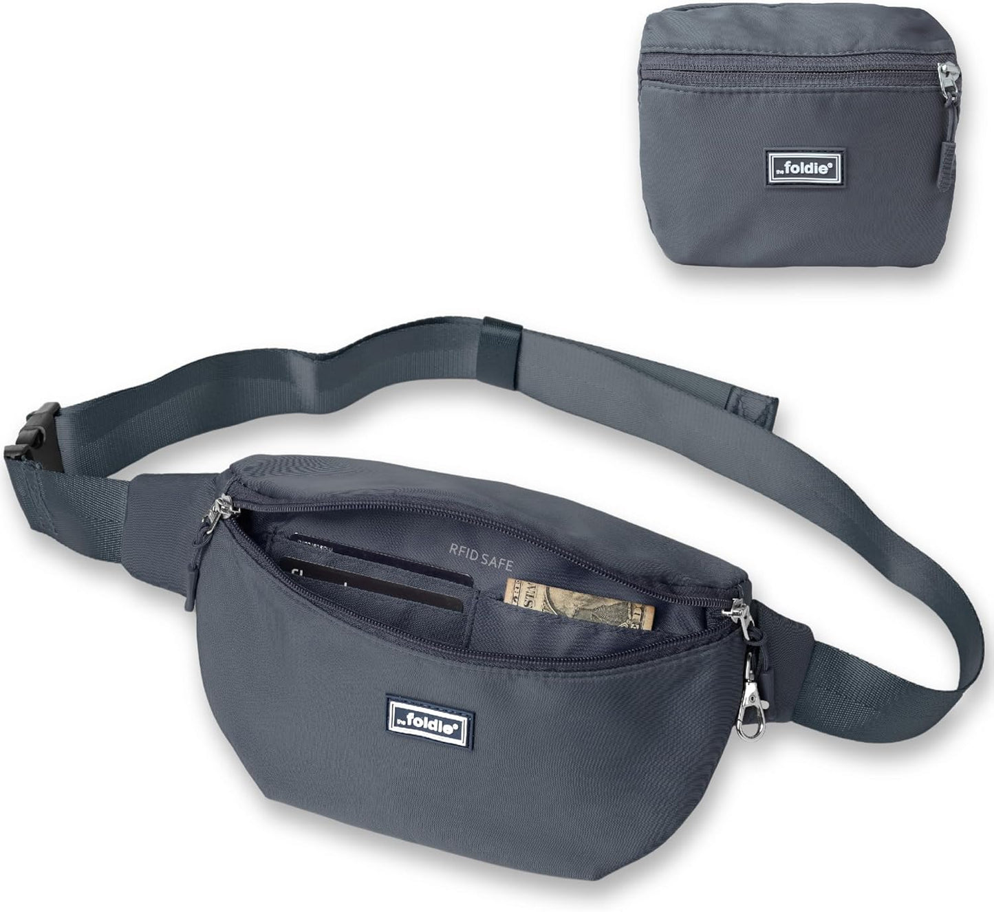 Foldable Crossbody Bag with RFID Protection for Travel & Daily Use
