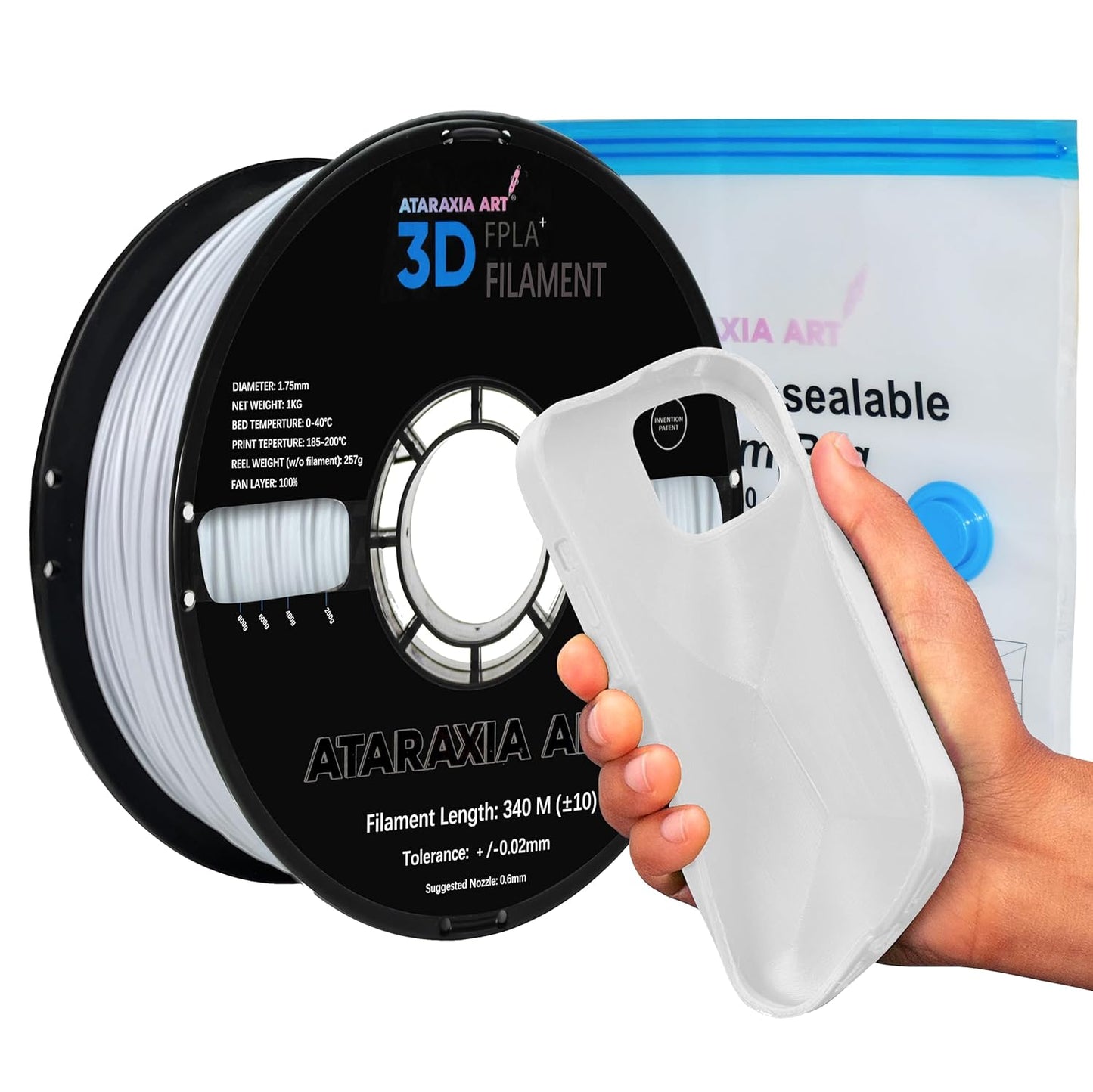 Flexible PLA Filament 1.75mm for 3D Printing Projects