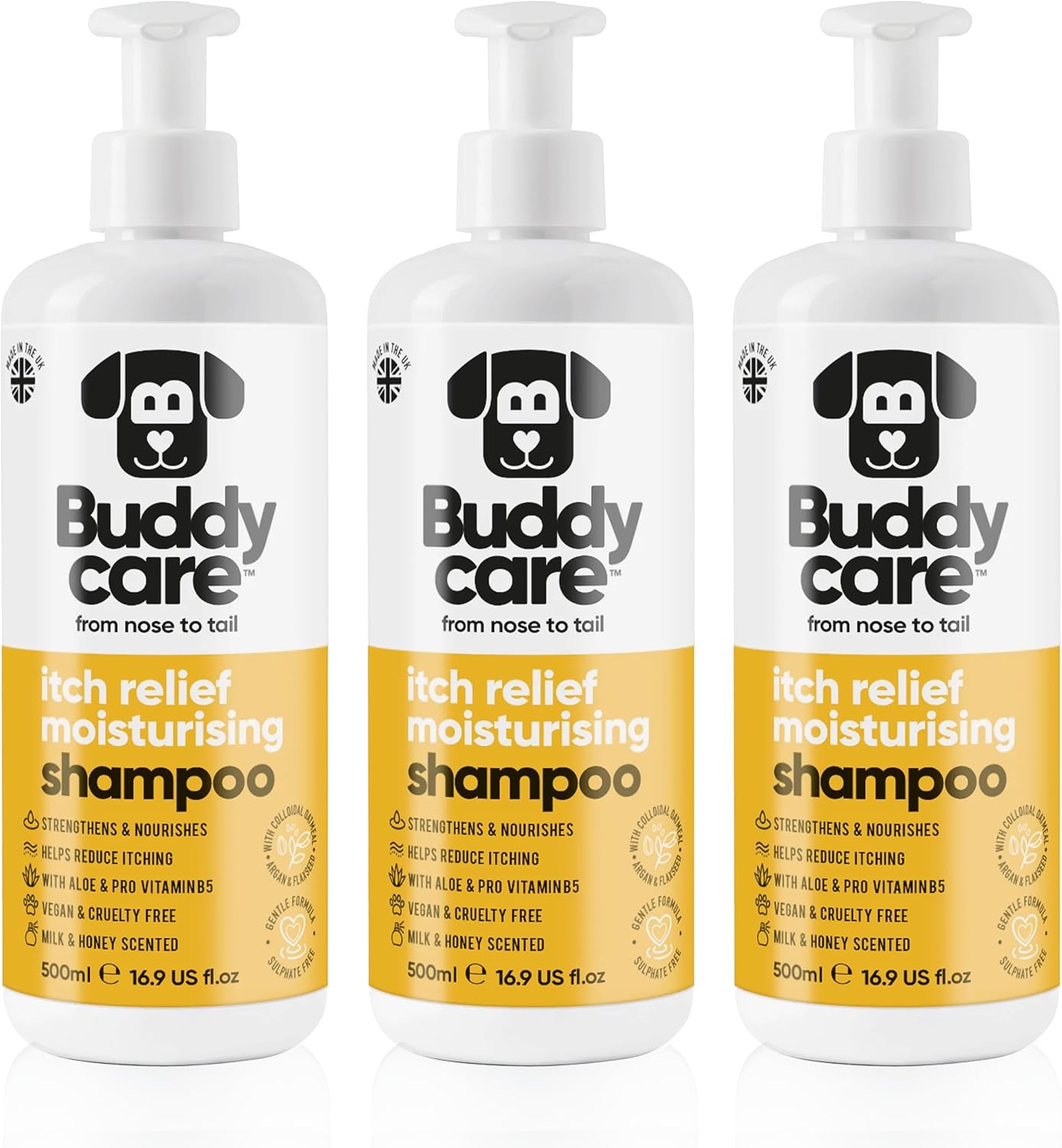 Itch Relief Dog Shampoo with Aloe Vera for Happy Pets