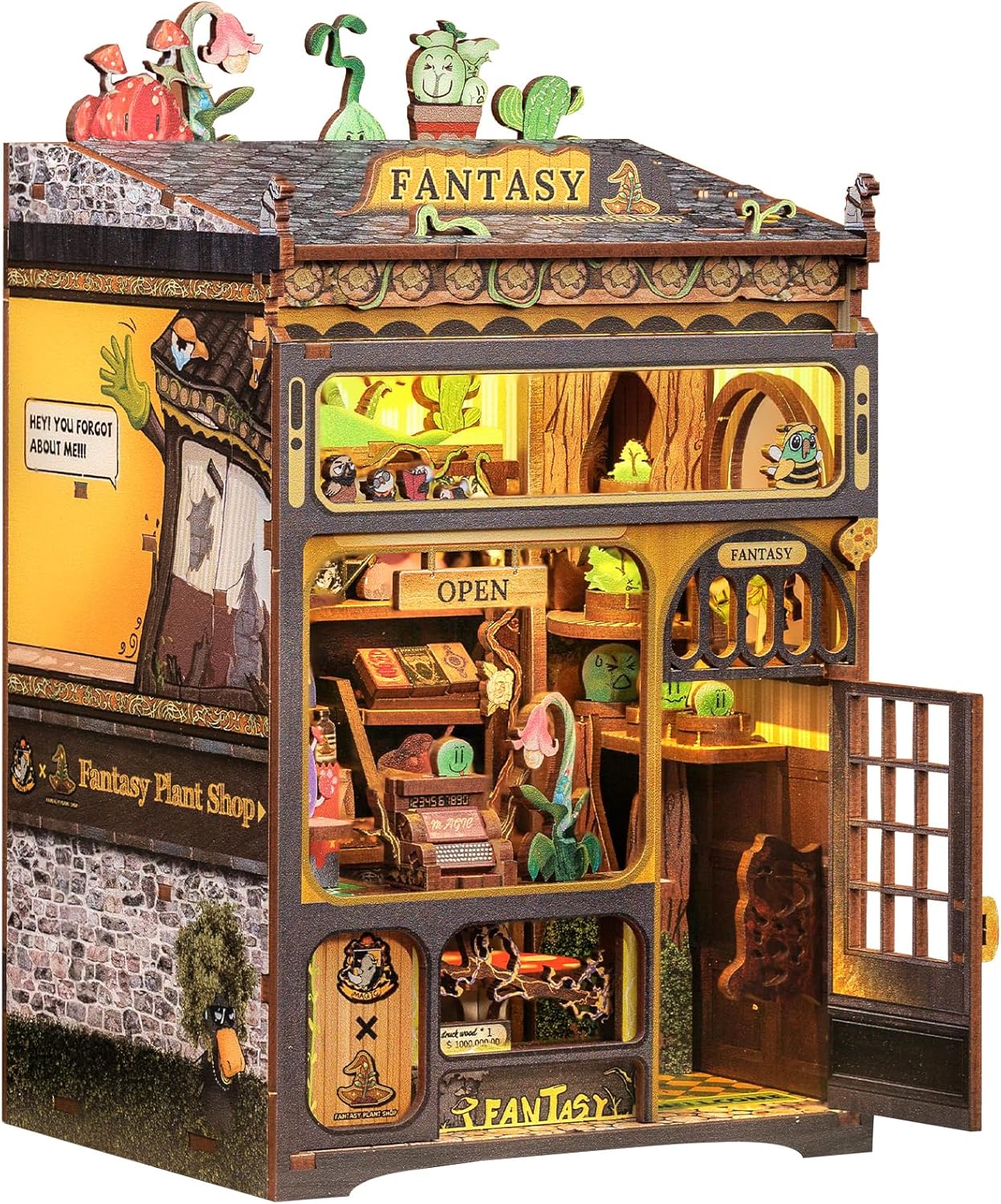 CUTEBEE Book Nook Kit - DIY Miniature House for Home Decor
