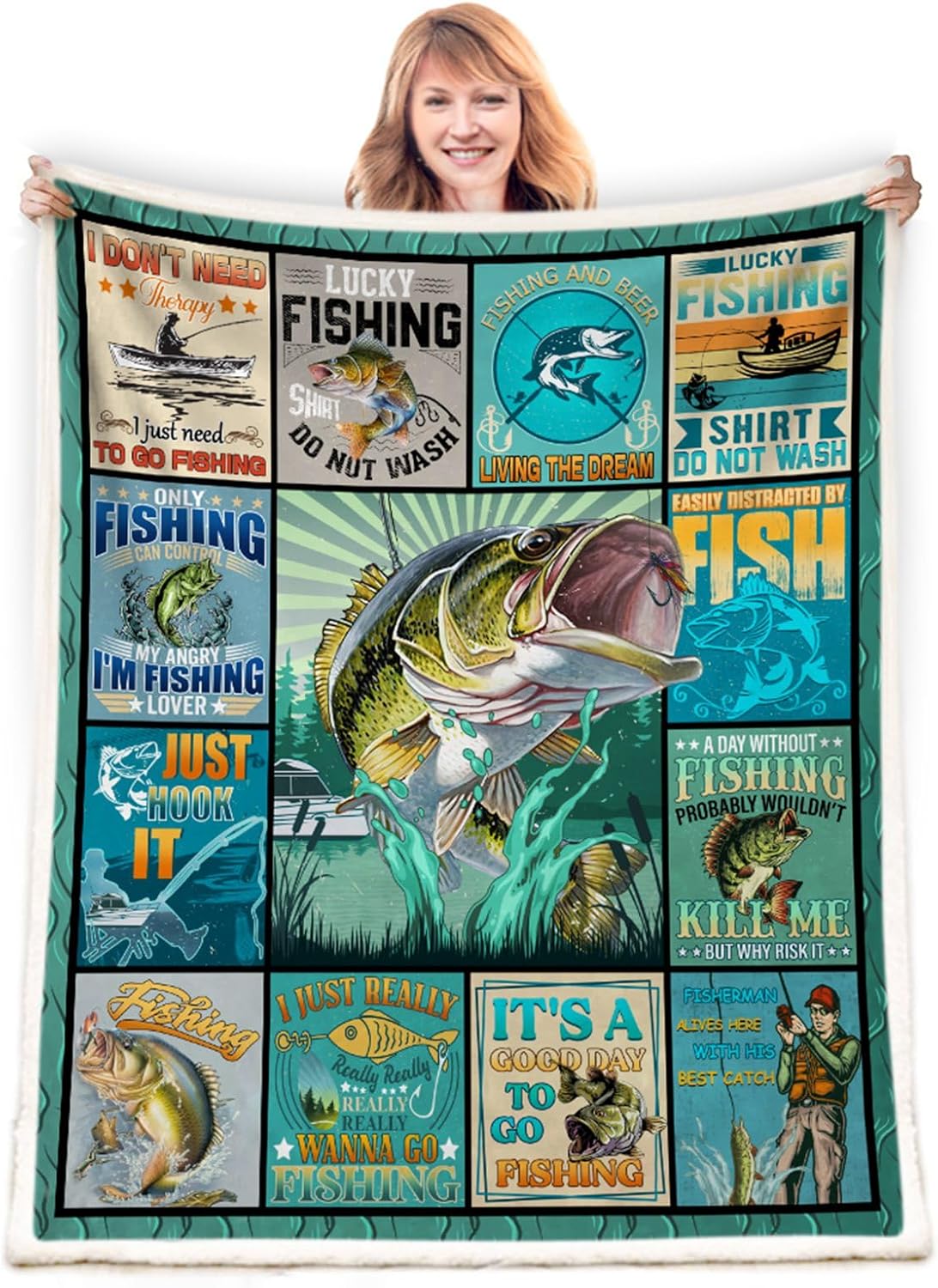 Cozy Fishing Blanket for Men ~ Dad Approved!