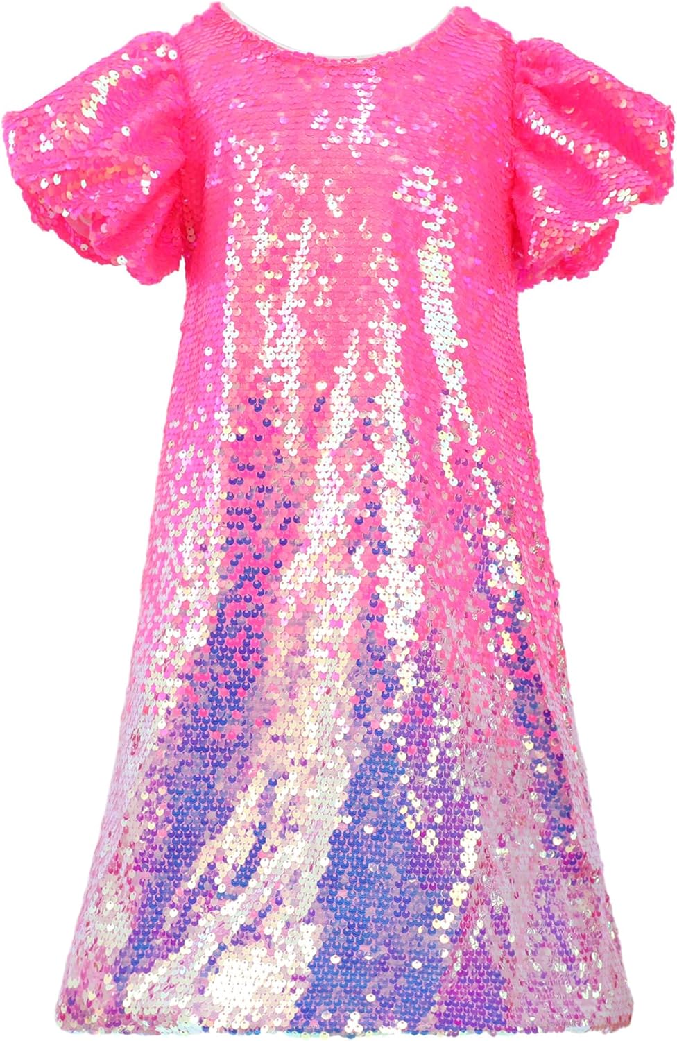 2Bunnies Girl Toddler Ombre Pastel Gradient Sequin Dress