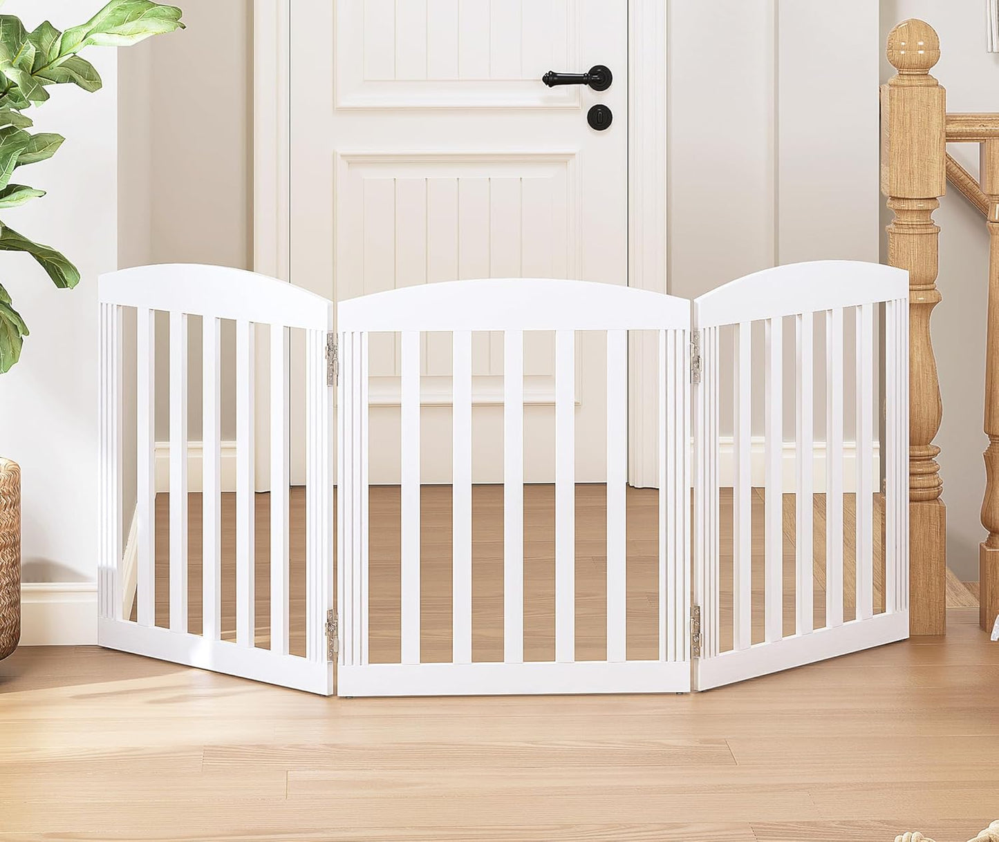 SPIRICH Dog Gate Indoor: Extra Wide Freestanding Pet Gate