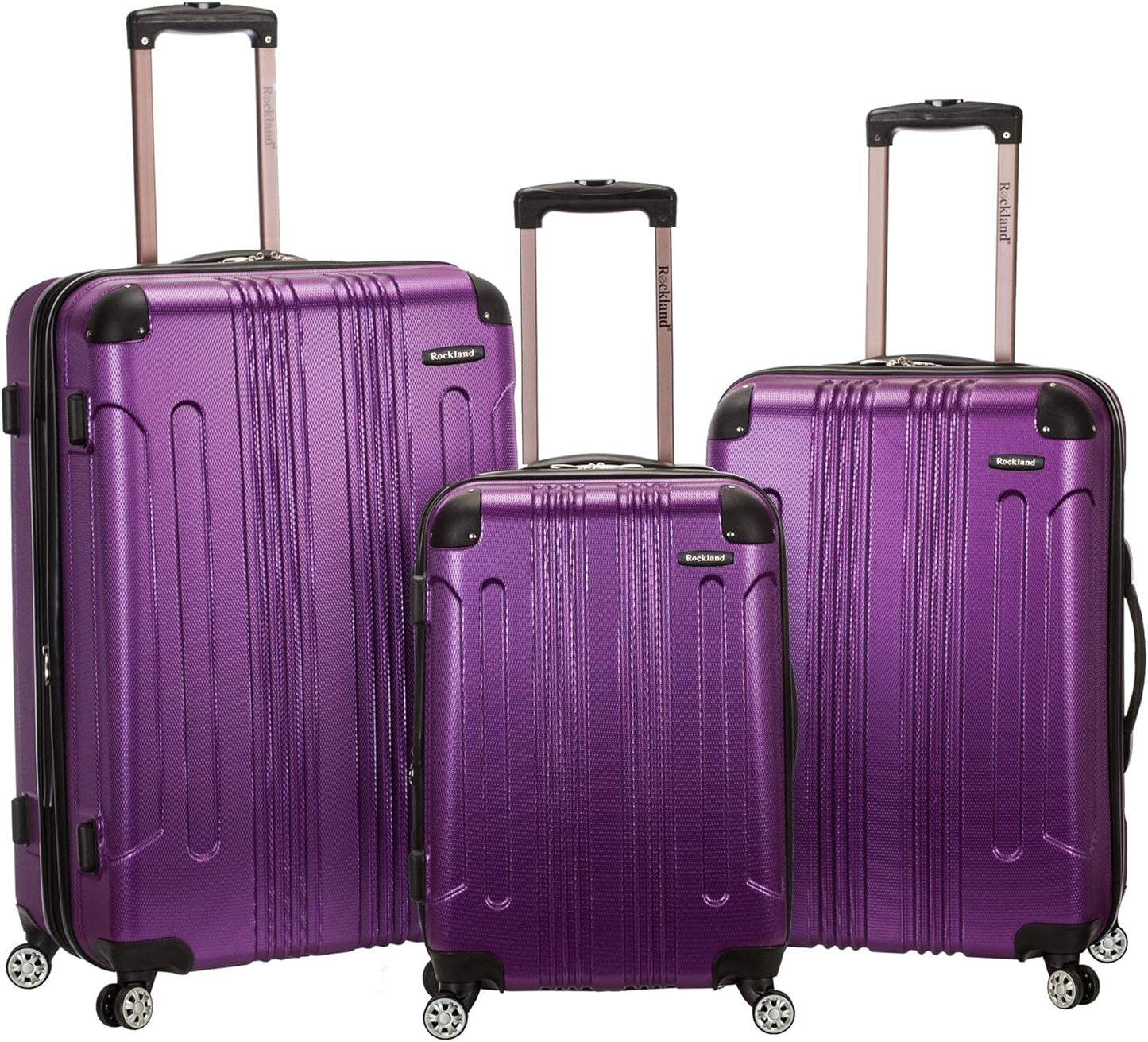 Rockland London Hardside Expandable Luggage with Spinner Wheels