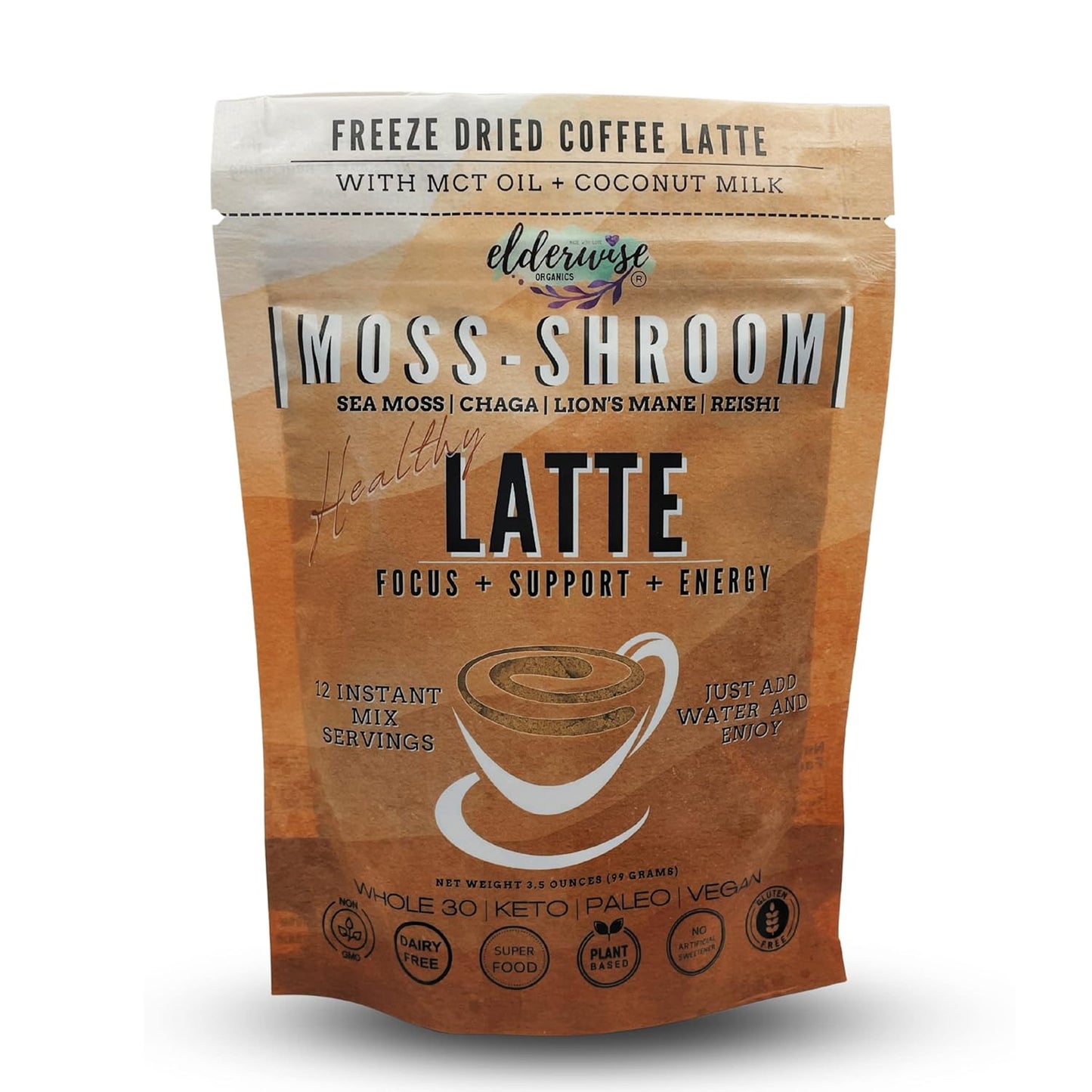 Organic Lion's Mane Latte - Energize Naturally