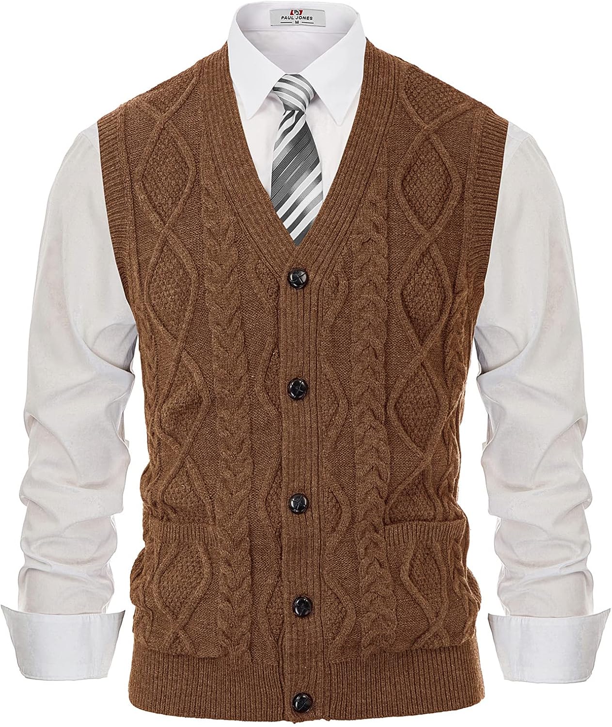 PJ PAUL JONES Men's Sweater Vest for Stylish Winter Layering