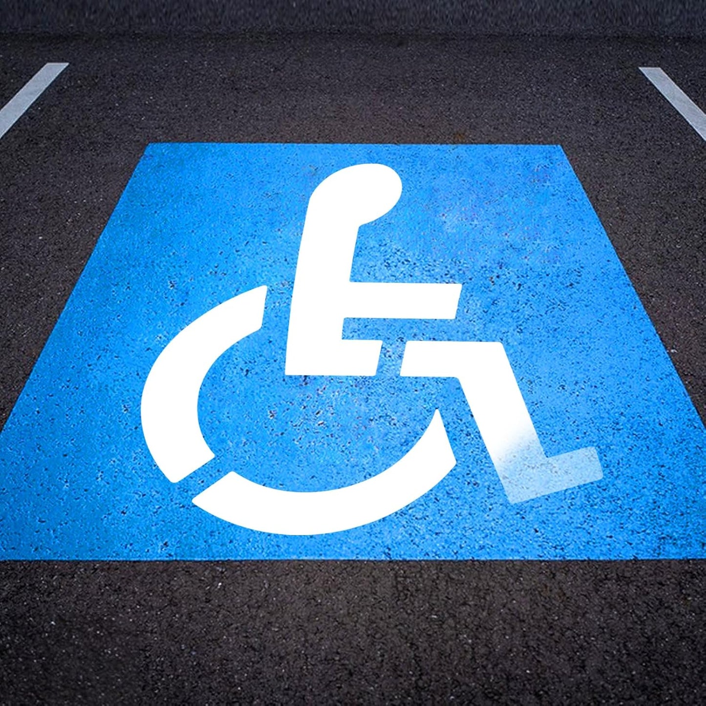 Handicap Parking Stencil for Accurate Markings on Any Surface