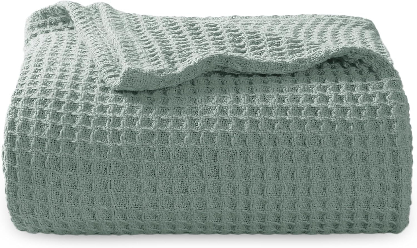 Gentlesoft 100% Cotton Large Throw Blanket for Couch 50x70 in
