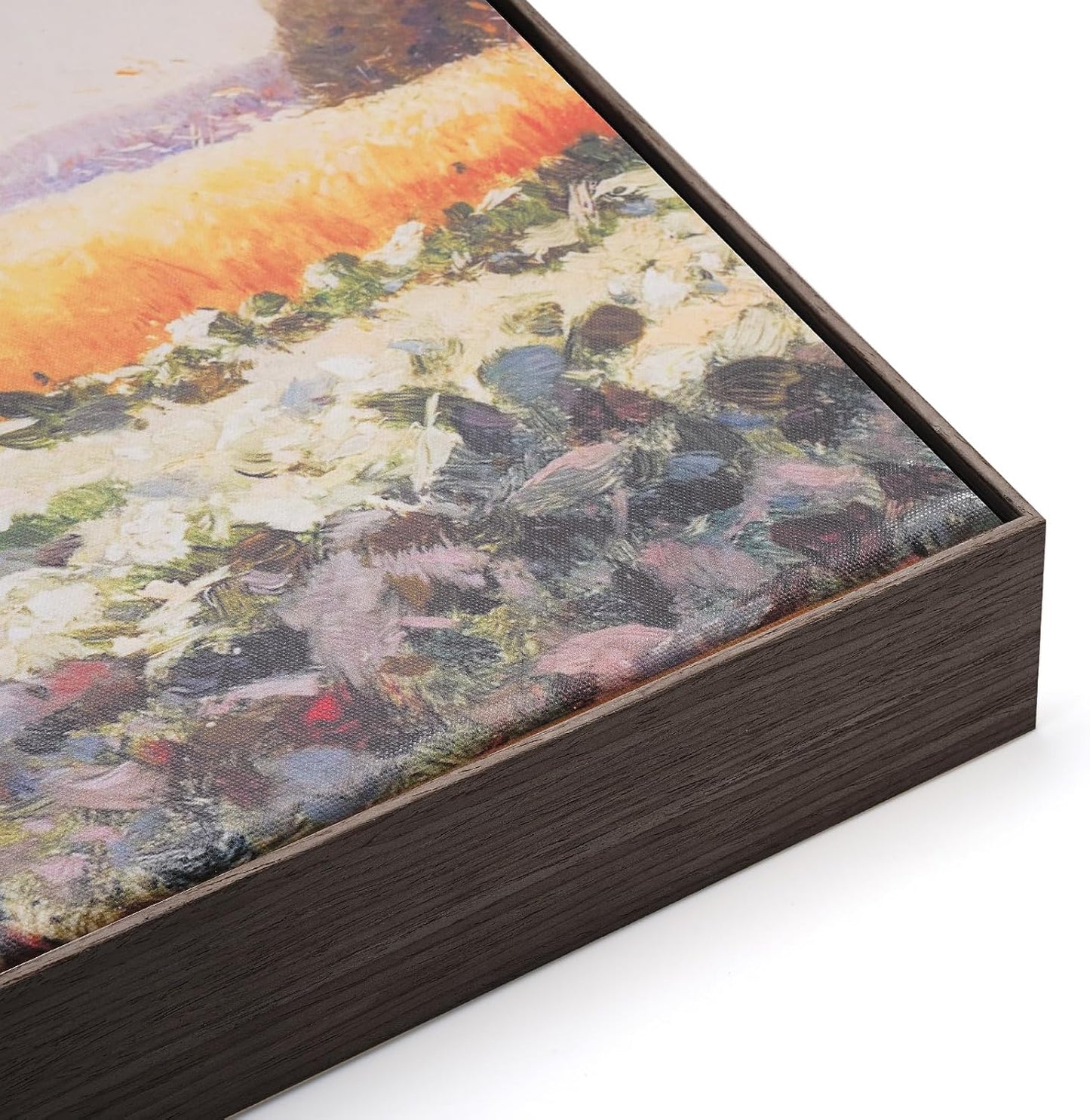 Akfado Floating Frame for 18x24 Canvas Paintings - Dark Brown