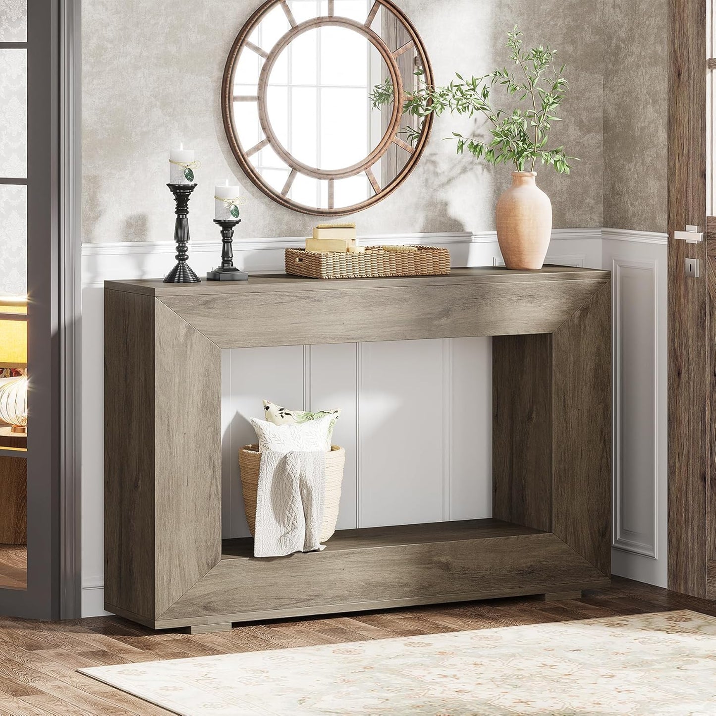 Tribesigns Farmhouse Console Table for Entryway and Living Room