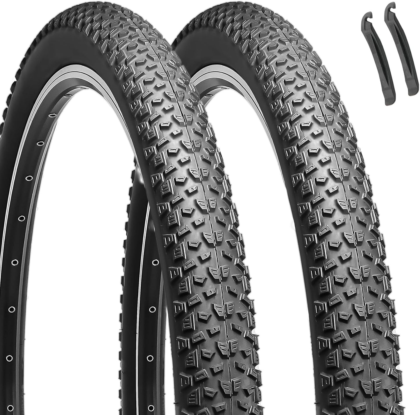 Hycline 2-Pack Mountain Bike Tires for All Terrain Adventures