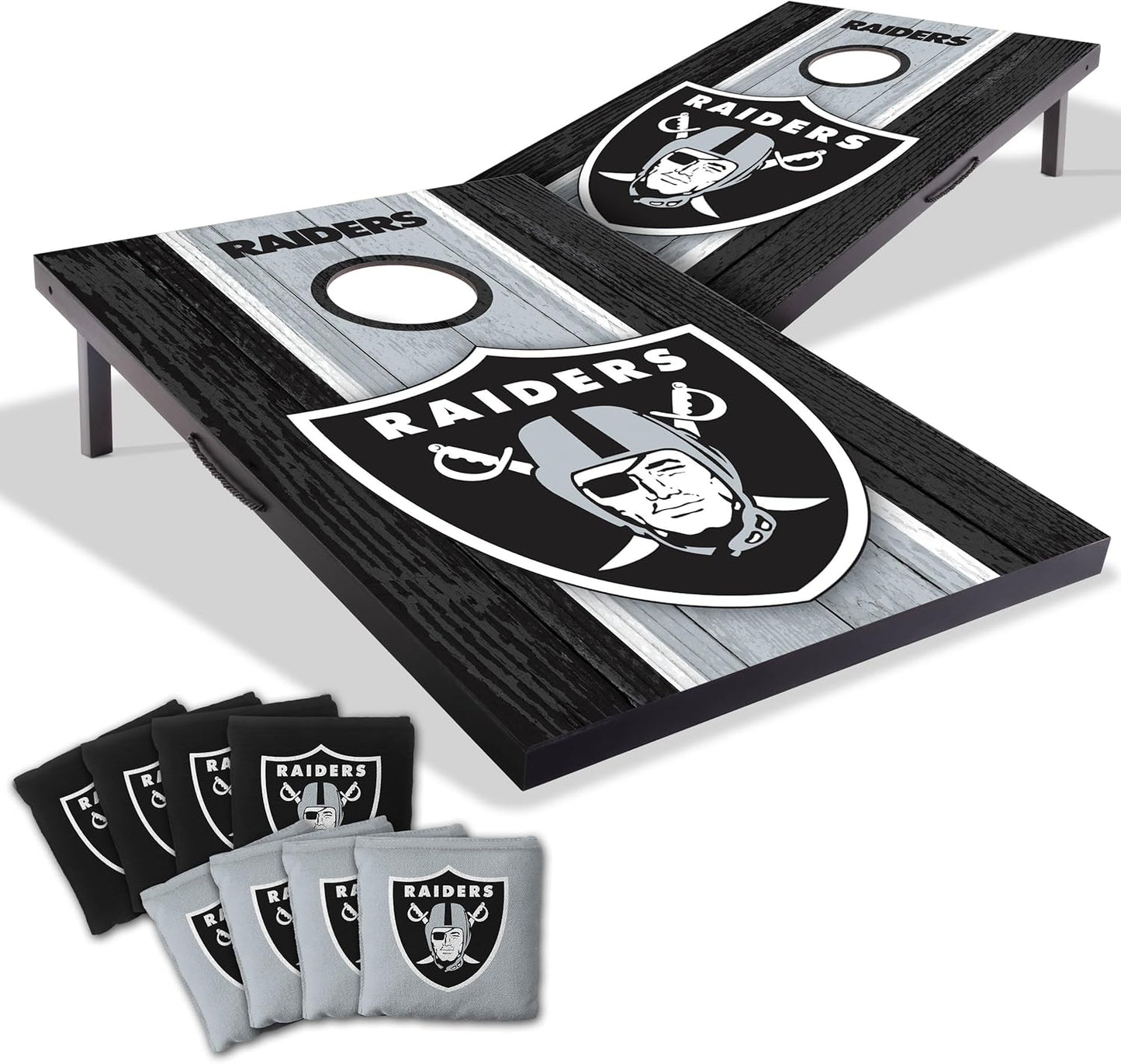 YouTheFan NFL Portable Cornhole Game with Logo Bags for Fun