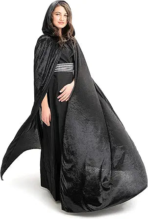 Deluxe Velvet Adult Cloak Cape for Cosplay and Dress-Up Events