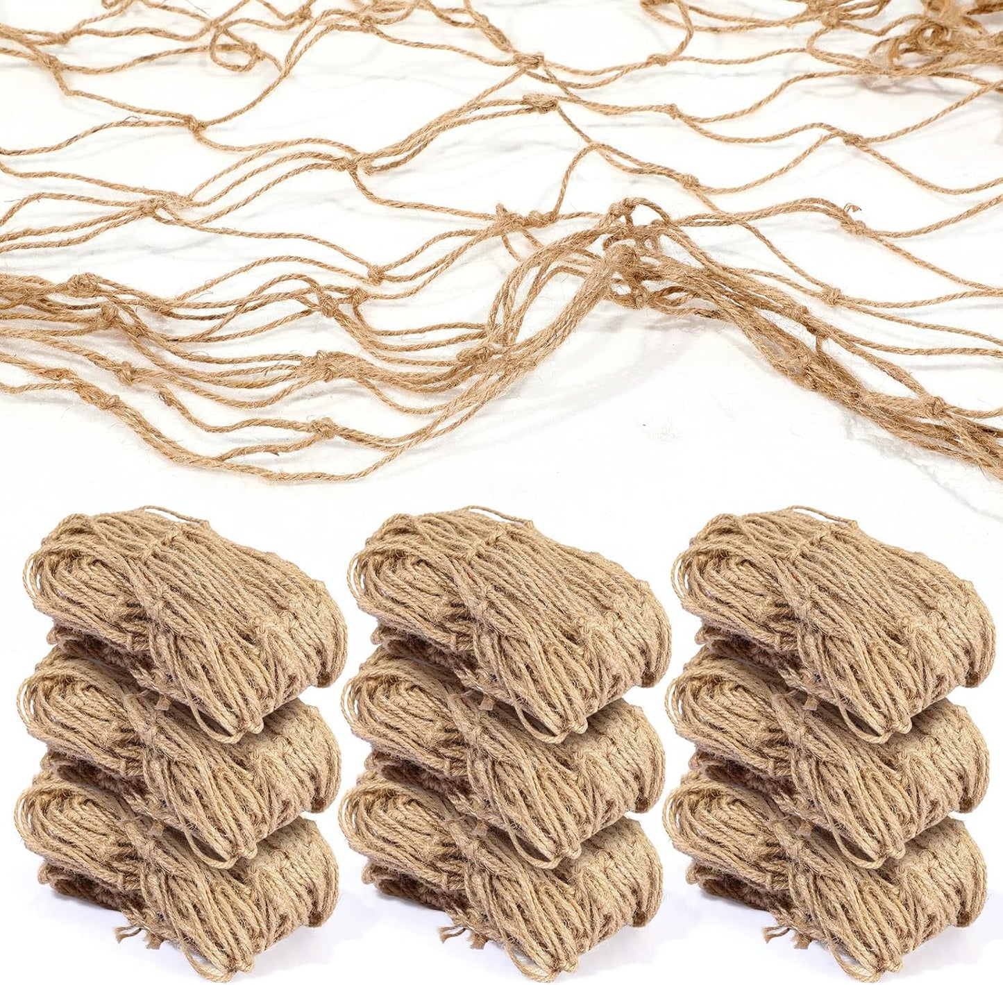 Nautical Fish Net Party Decor - Pirate Ship Prop (10 Pack)