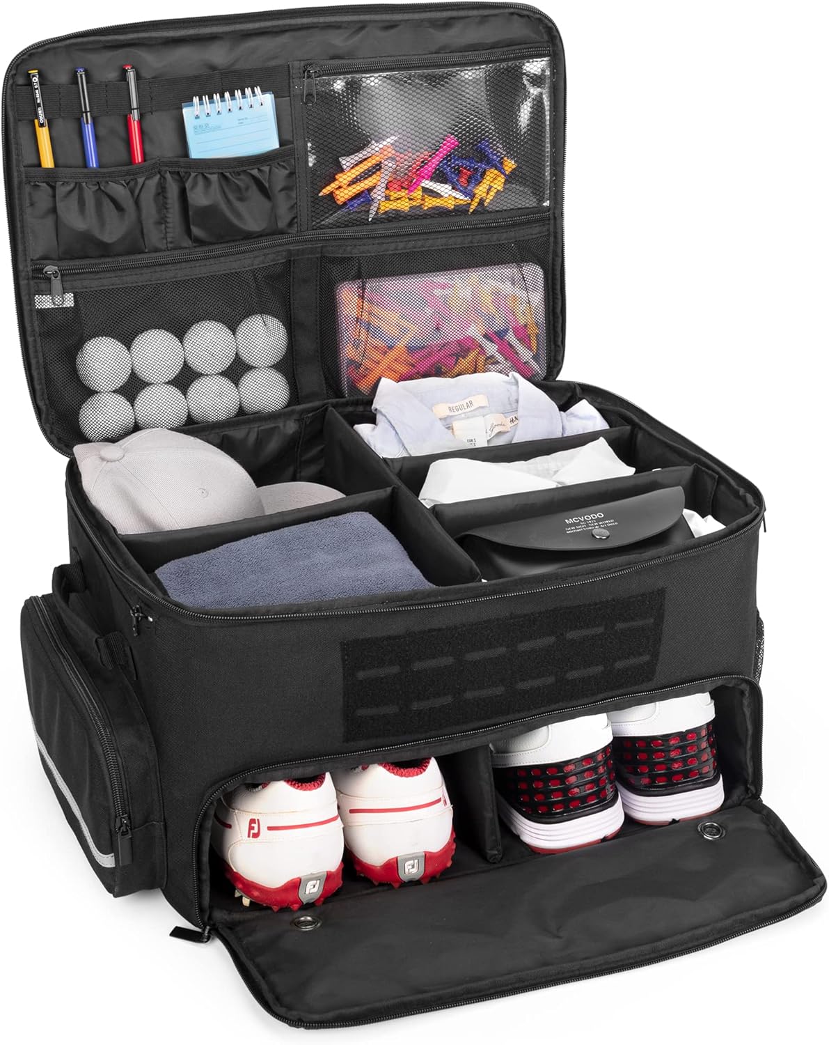 GOBUROS Golf Trunk Organizer - Shoe Storage Up to US Men's 16