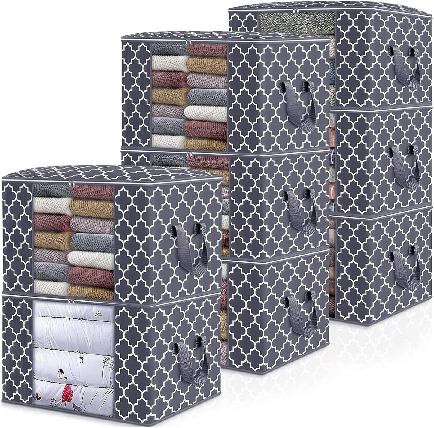 WISELIFE Storage Bags for Large Blanket and Clothes Organization