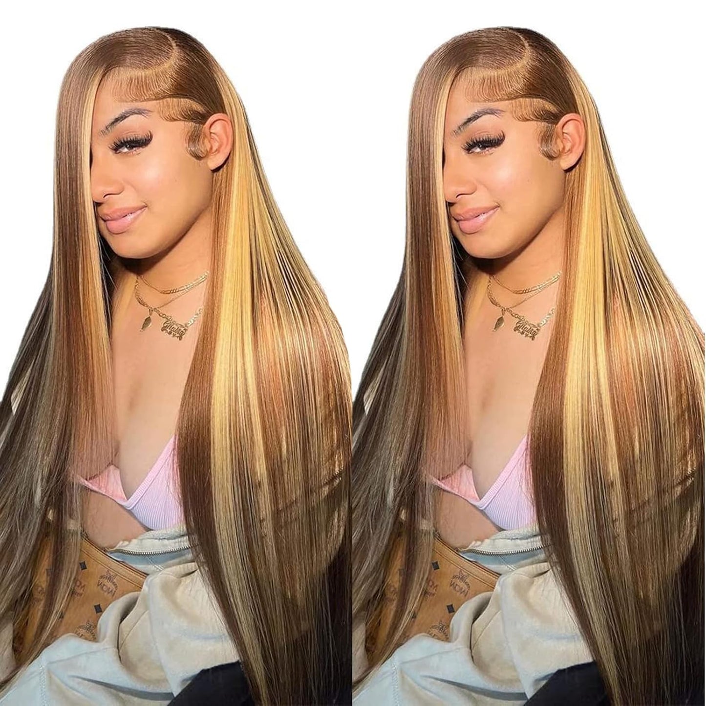 Cypha Ombre Lace Front Wig Human Hair Highlight 13x6 HD Style