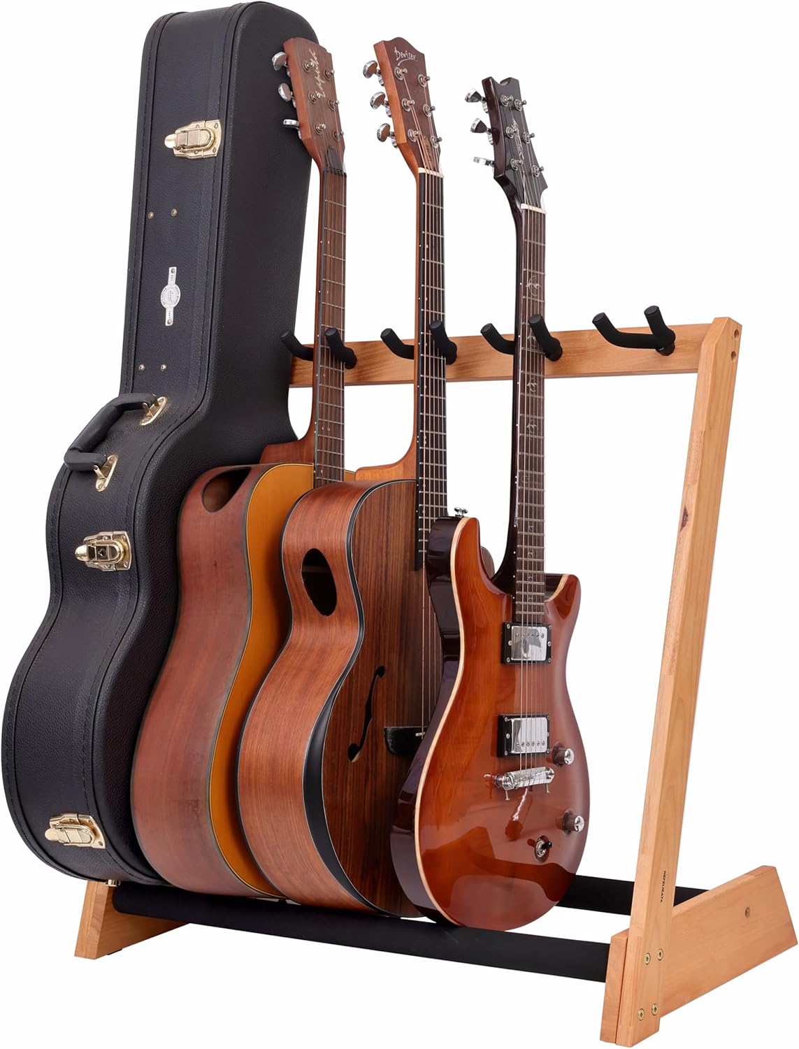 Multi-Purpose Wooden Guitar Stand for Electric and Acoustic Guitars