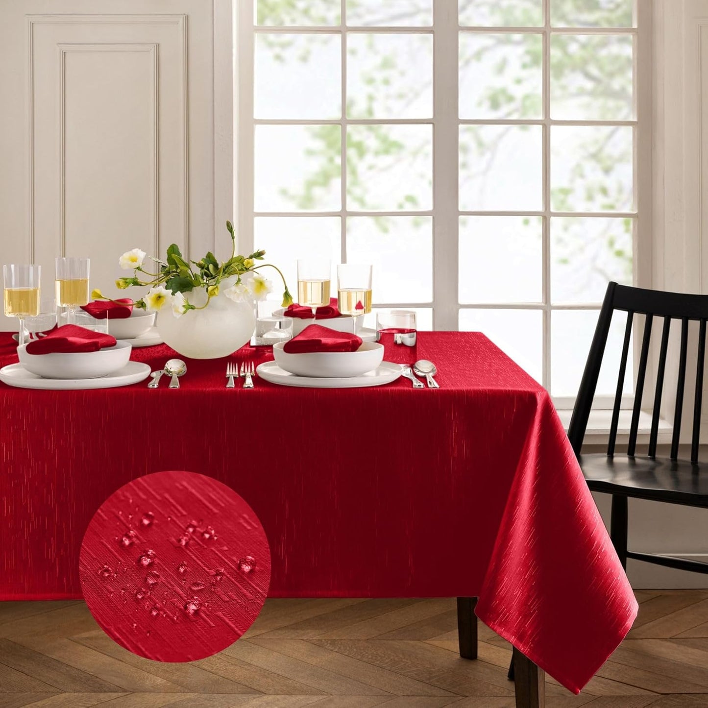 Continental Solid Texture Tablecloth for Elegant Dining Events