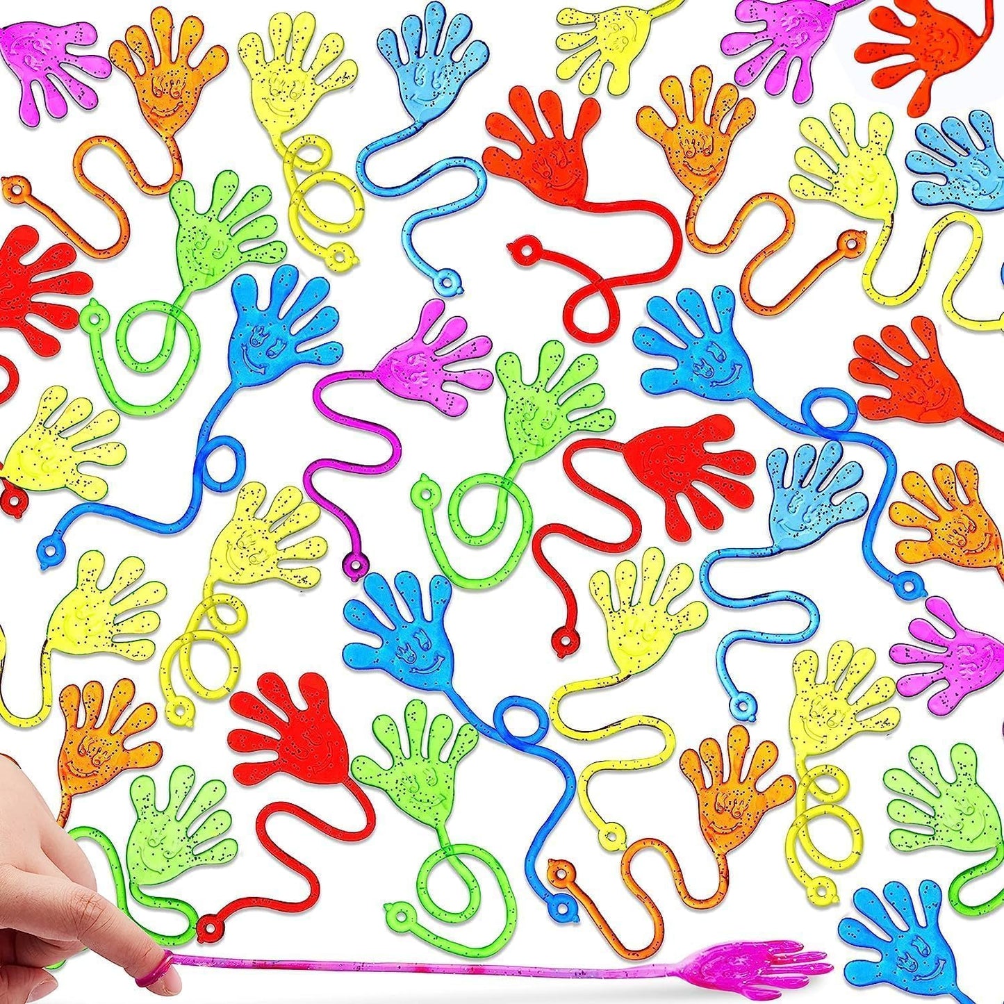 48Pcs Sticky Hands Party Favors for Kids - Extreme Stretch Fun!