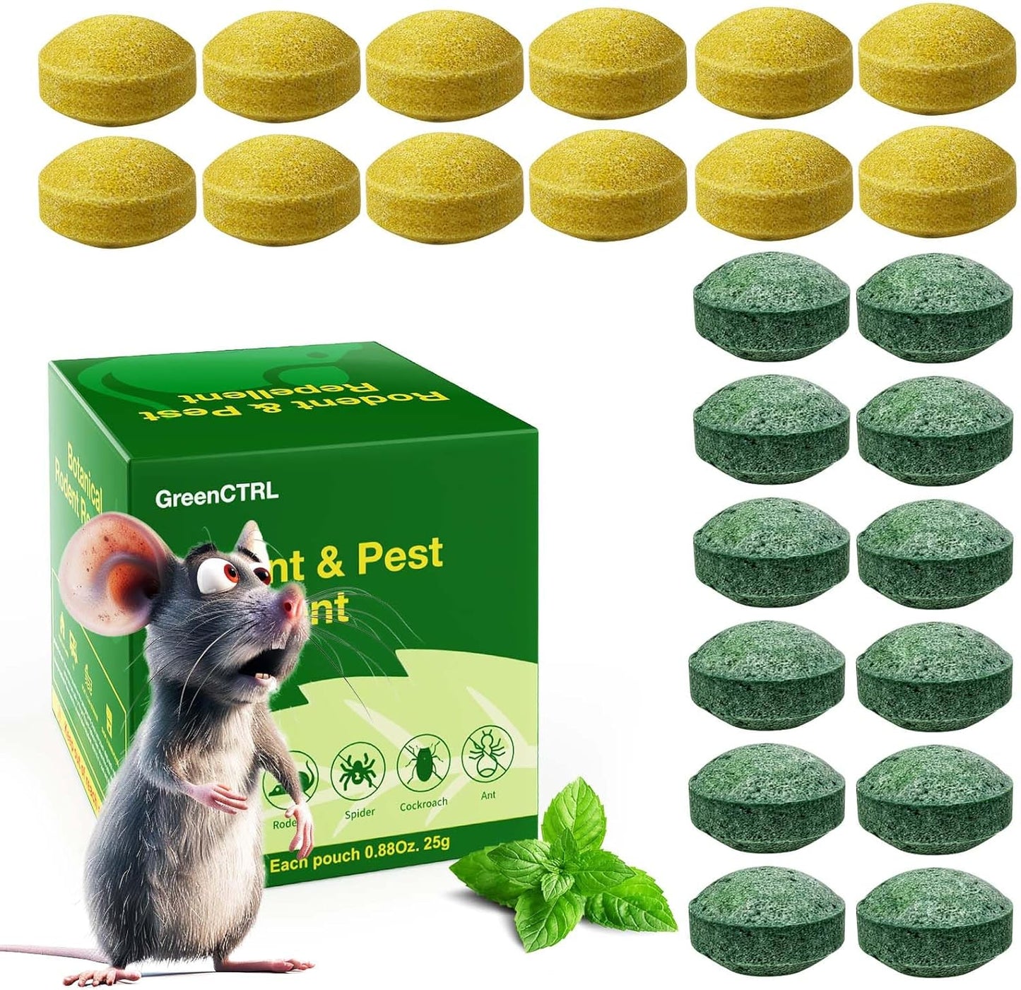Plant-Based Mice Repellent, Non-Toxic Peppermint Oil - Failpest