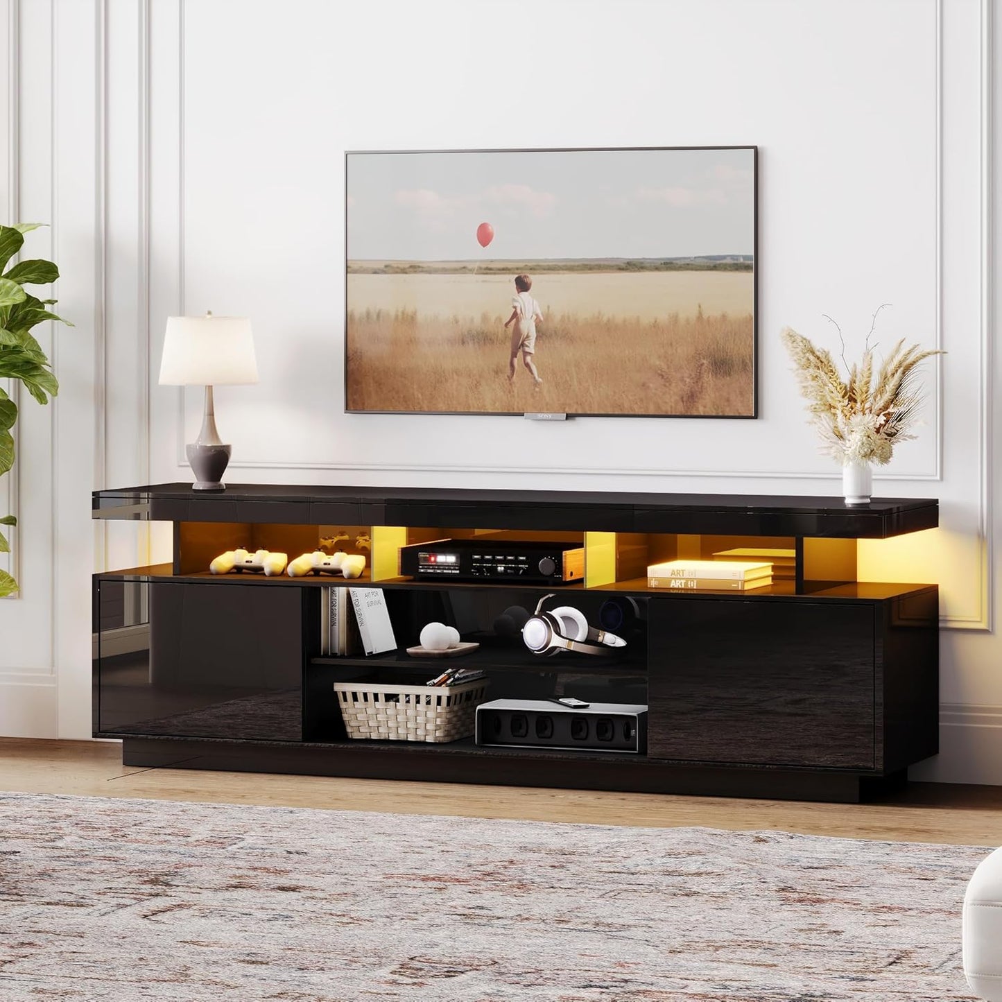 ChooChoo LED TV Stand: Sleek Storage Solution