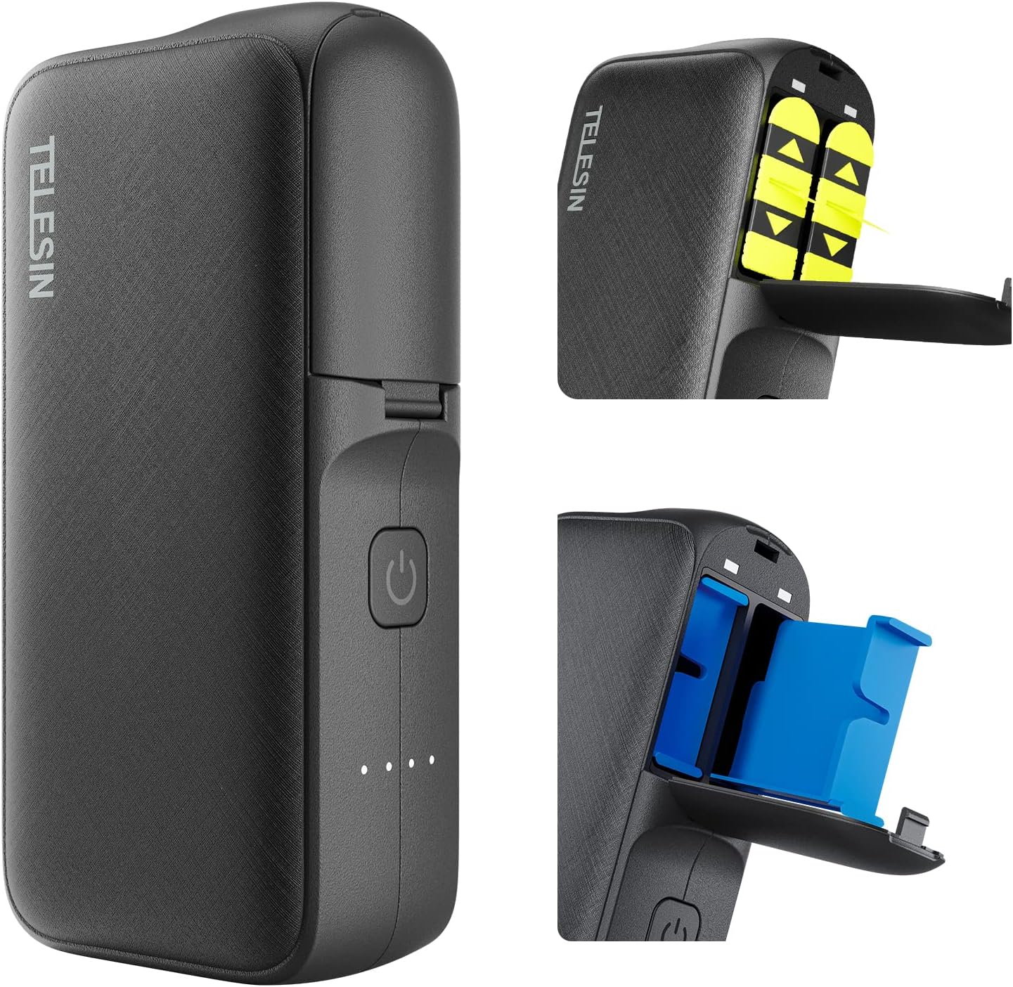 TELESIN Wireless Charging Case for GoPro 12 - Power Bank & Charger