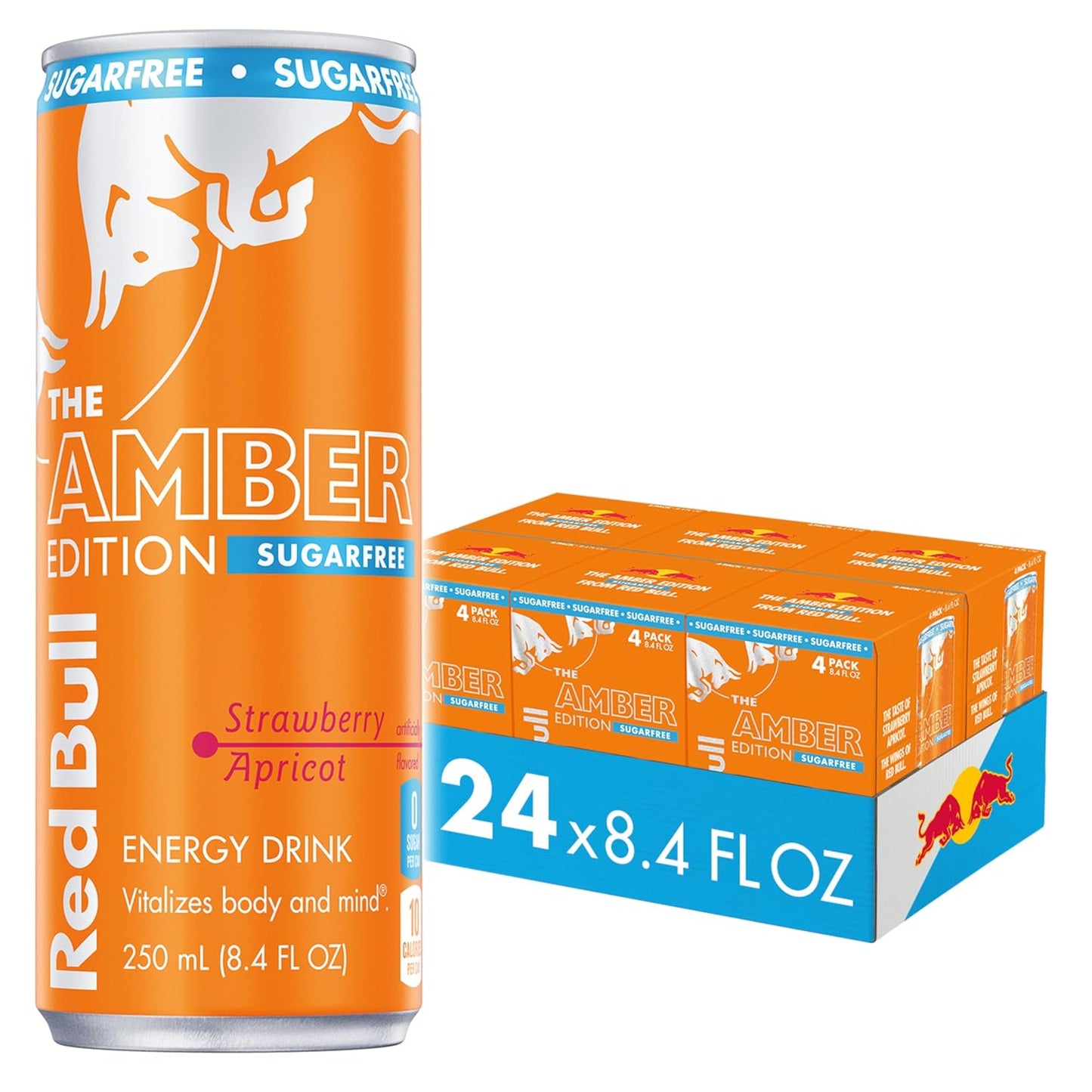 Red Bull Amber Edition Sugar Free Energy Drink for Energy Boost