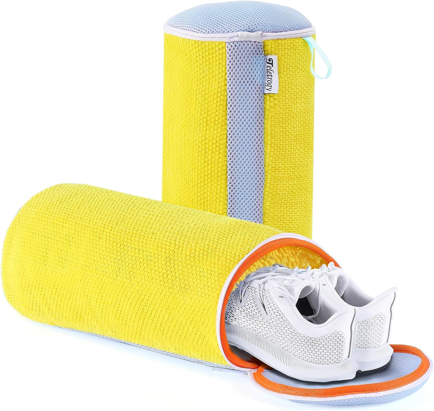 Plush Sneaker Cleaning Bag - Reusable Mesh Wash Bag