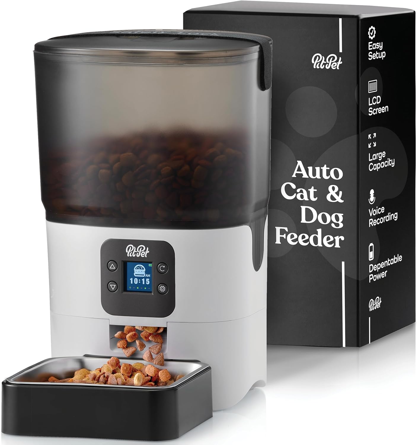Smart Automatic Cat Feeder - Reliable 6L Food Dispenser