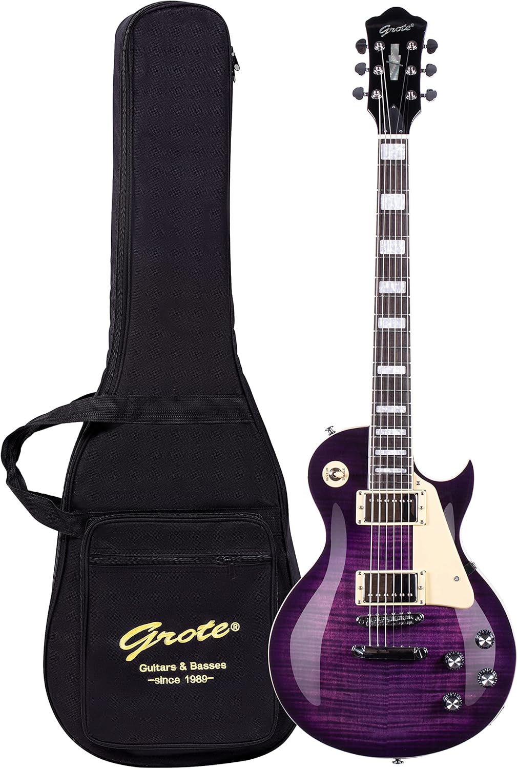 GROTE Guitar Solid Body Electric Guitar with Gigbag LPYS-006 Review