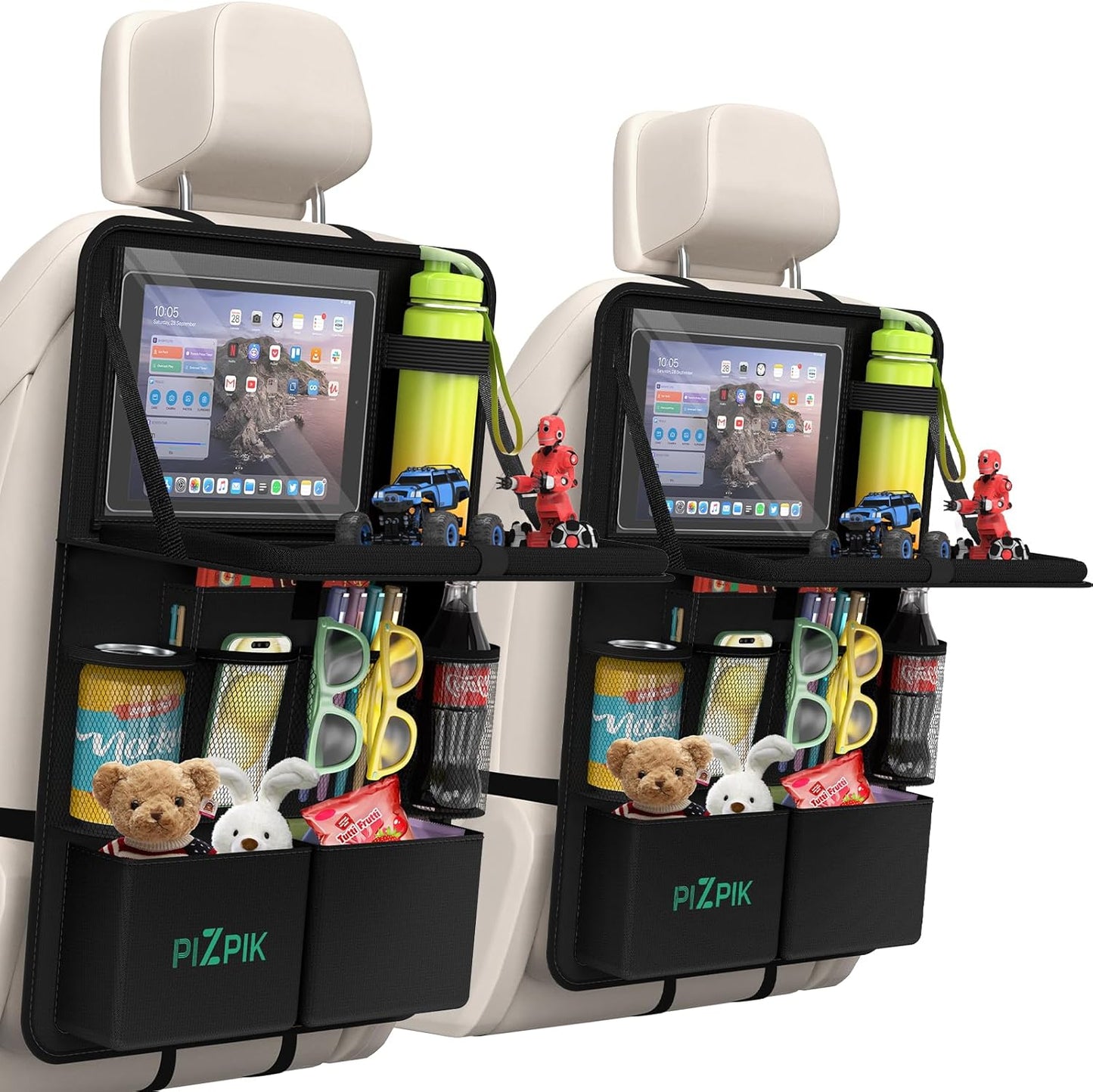 Travel in Style with 11-Pocket Backseat Organizer!