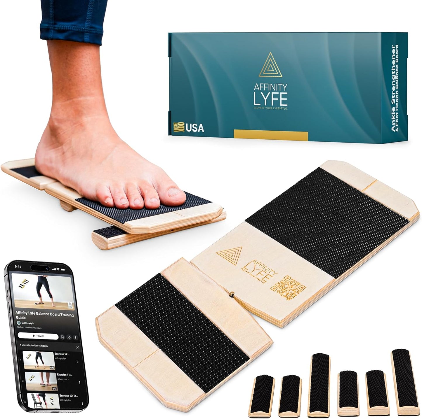 Ankle Strengthener & Balance Board for Injury Recovery & Therapy
