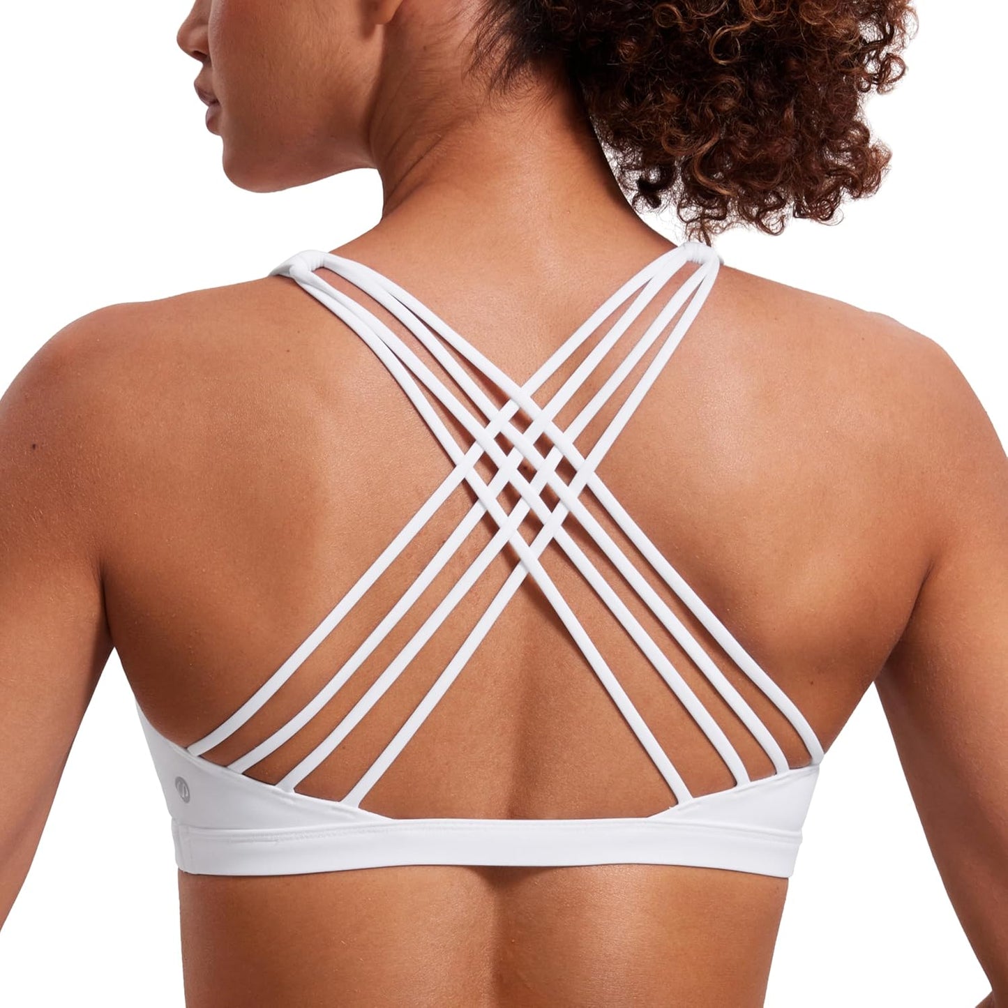 CRZ YOGA Cross Back Sports Bra - Wireless & Padded