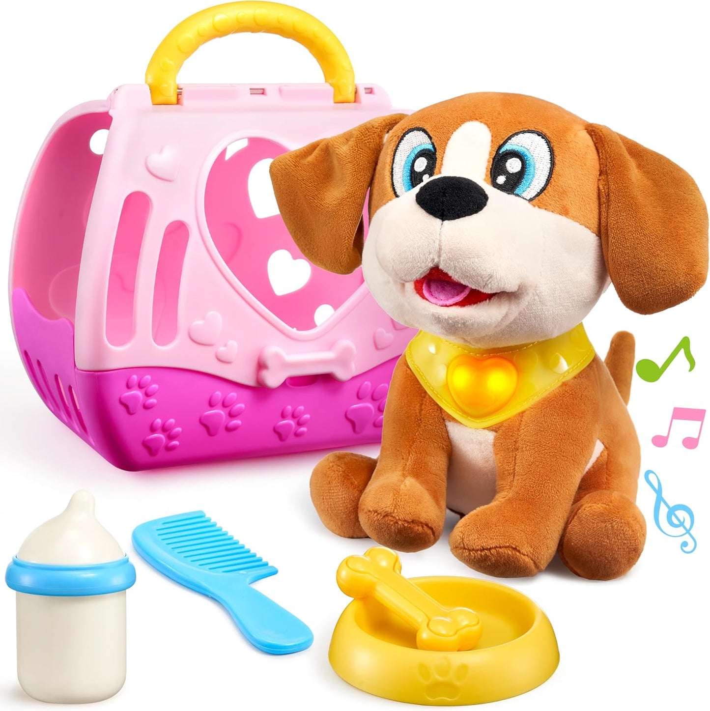 Interactive Plush Puppy Toy Set for Toddler Fun - Joyin US